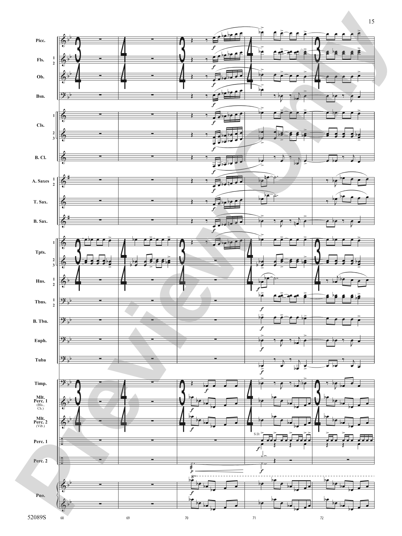 Luminance: Concert Band Conductor Score & Parts