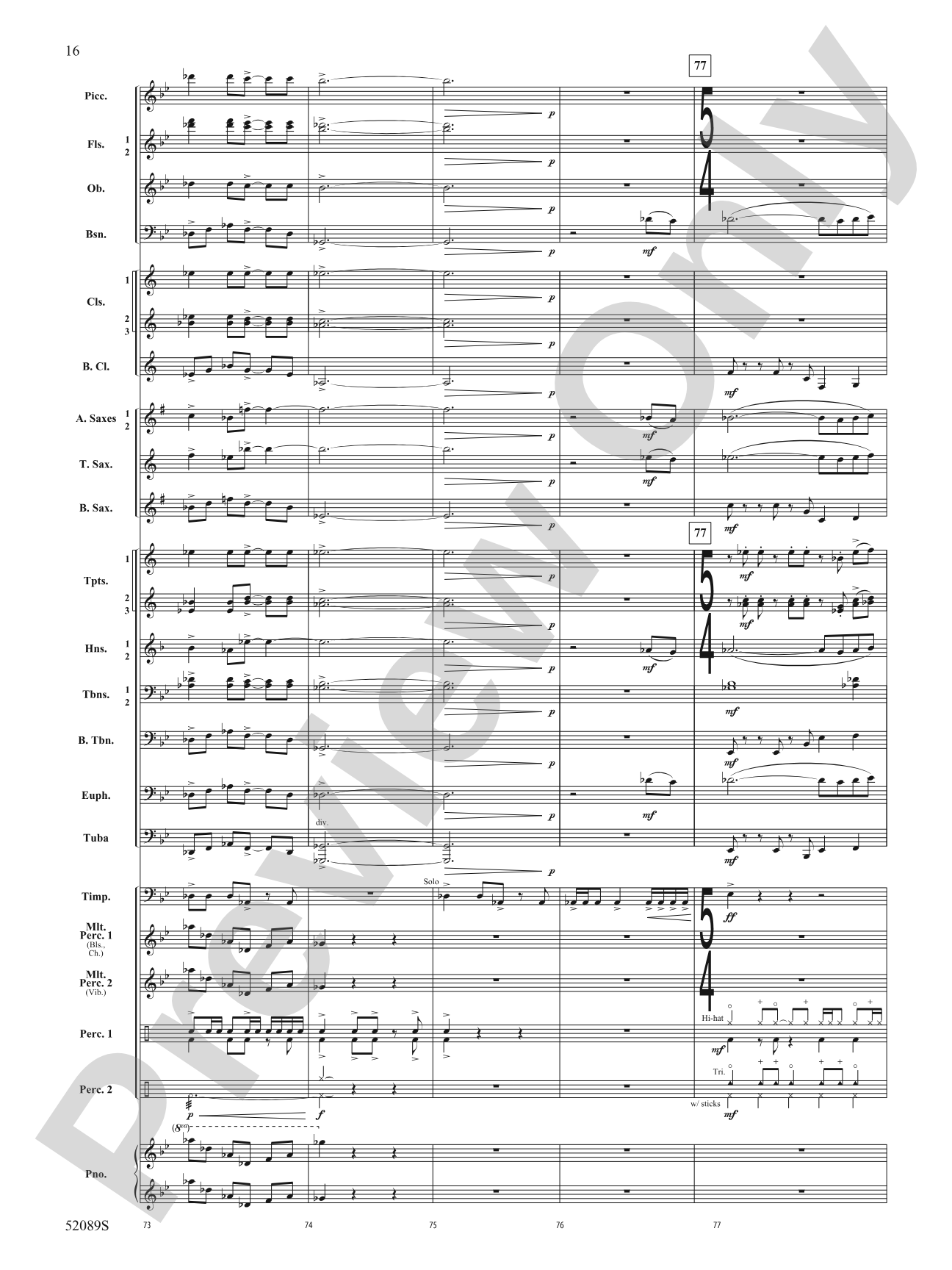 Luminance: Concert Band Conductor Score & Parts
