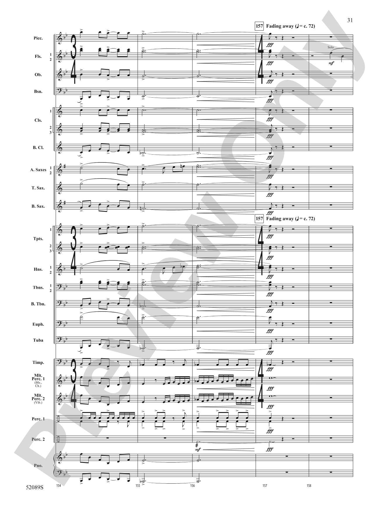 Luminance: Concert Band Conductor Score & Parts