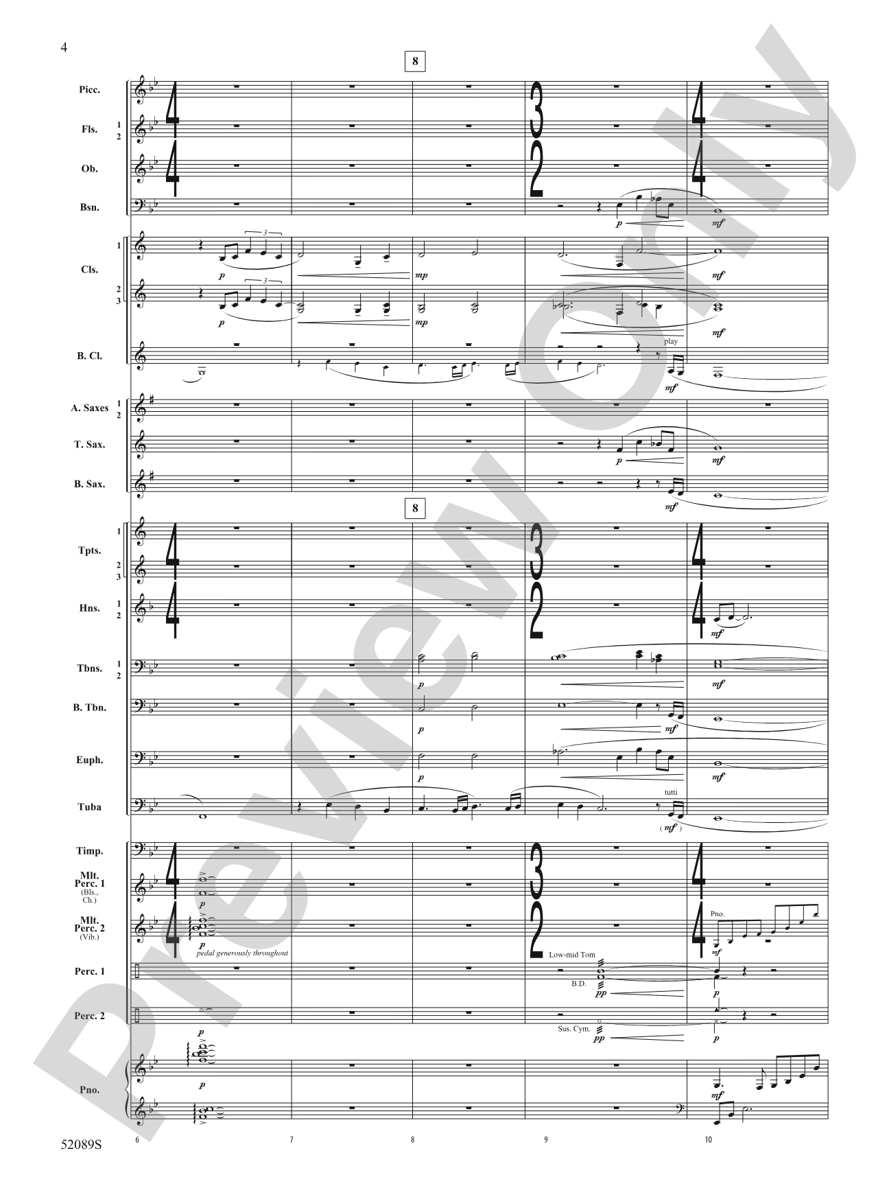 Luminance: Concert Band Conductor Score & Parts