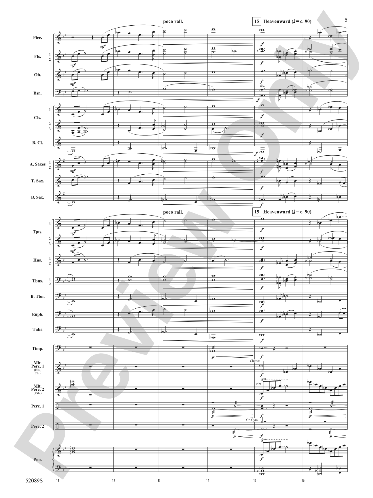 Luminance: Concert Band Conductor Score & Parts