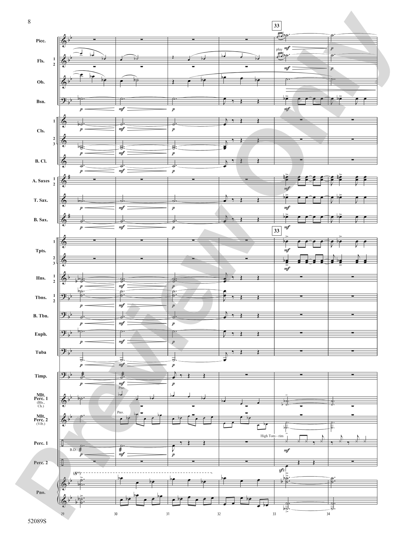 Luminance: Concert Band Conductor Score & Parts