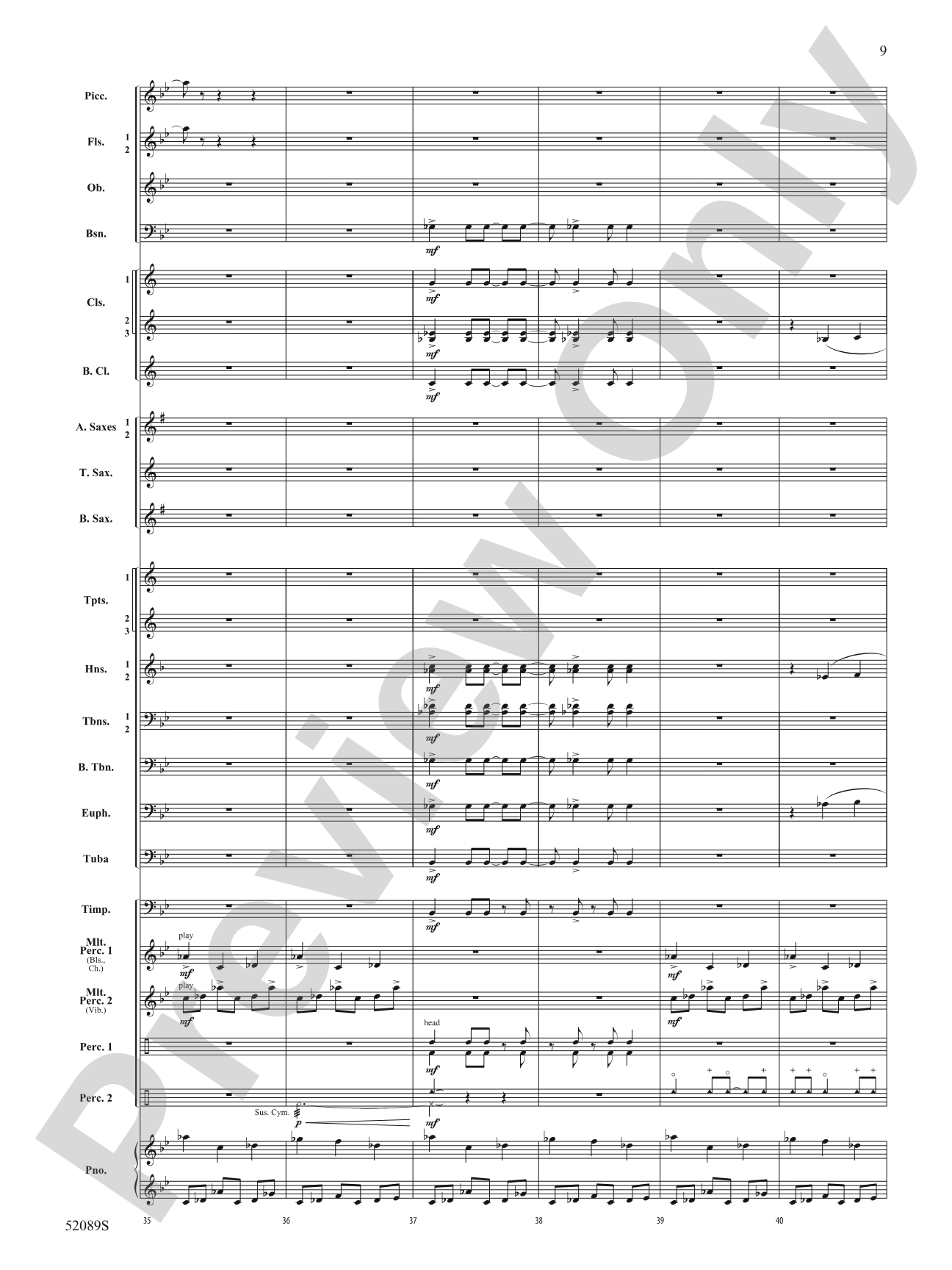 Luminance: Concert Band Conductor Score & Parts