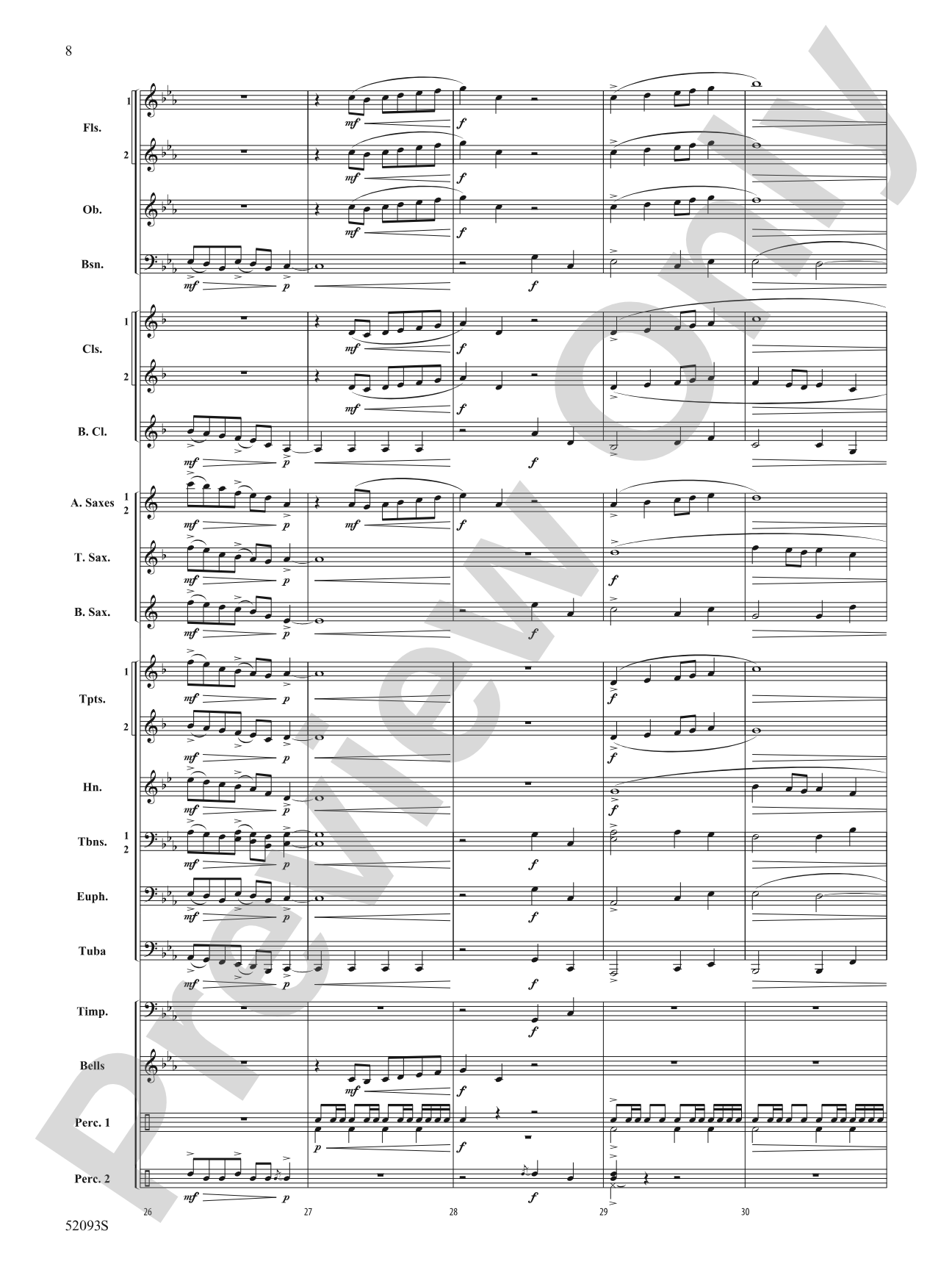 At Fate's Door: Concert Band Conductor Score & Parts