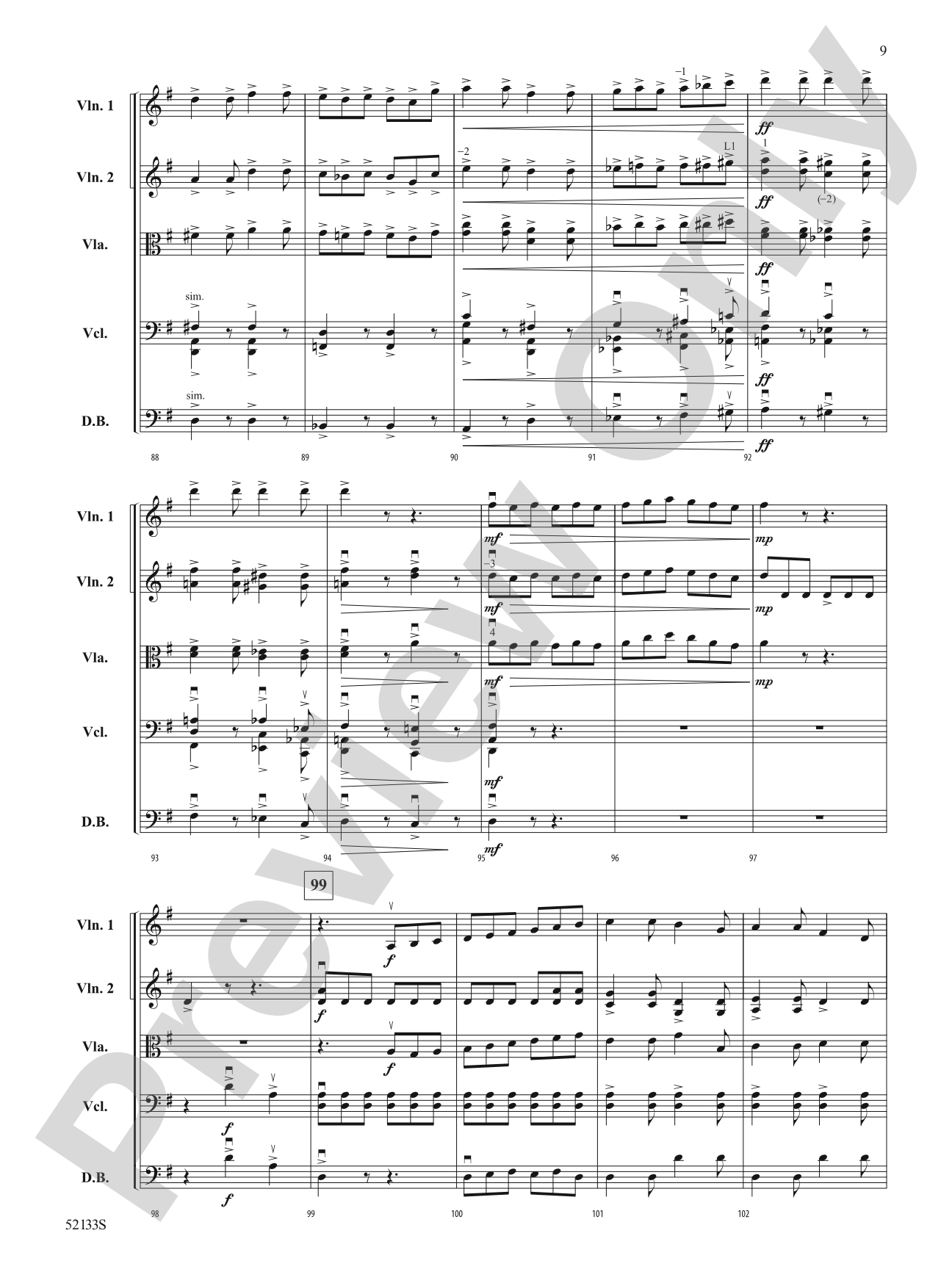 Celestial Sparks: String Orchestra Conductor Score & Parts