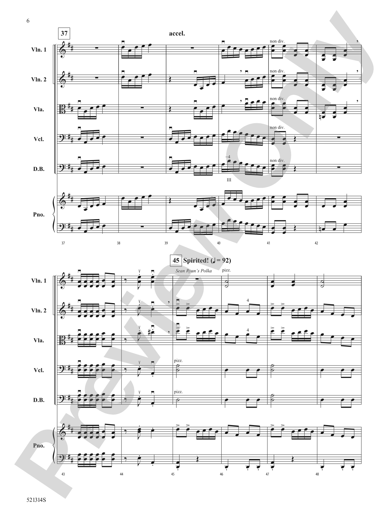 Two Irish Polkas: String Orchestra Conductor Score & Parts