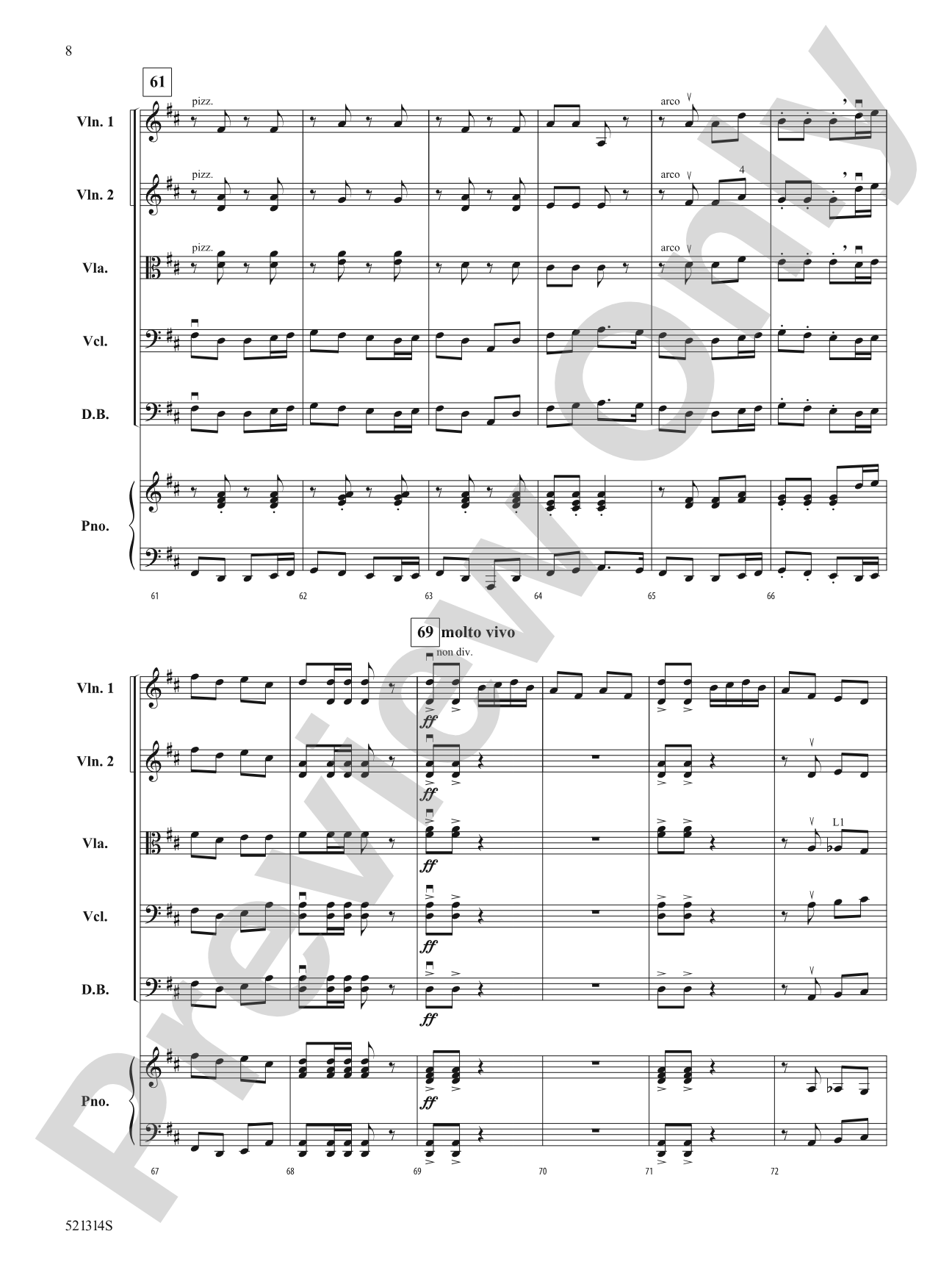 Two Irish Polkas: String Orchestra Conductor Score & Parts
