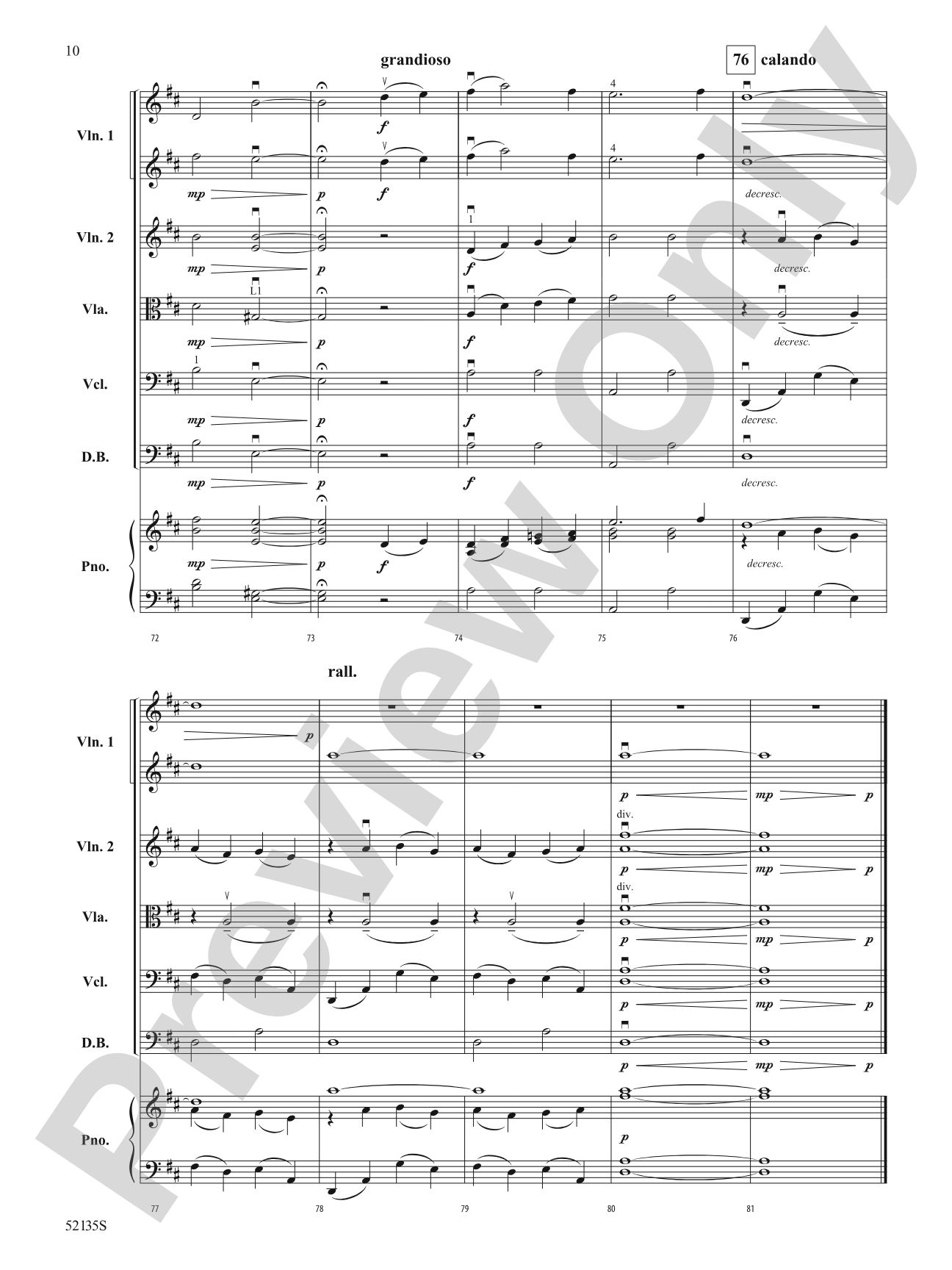 Whispers of Home: String Orchestra Conductor Score & Parts