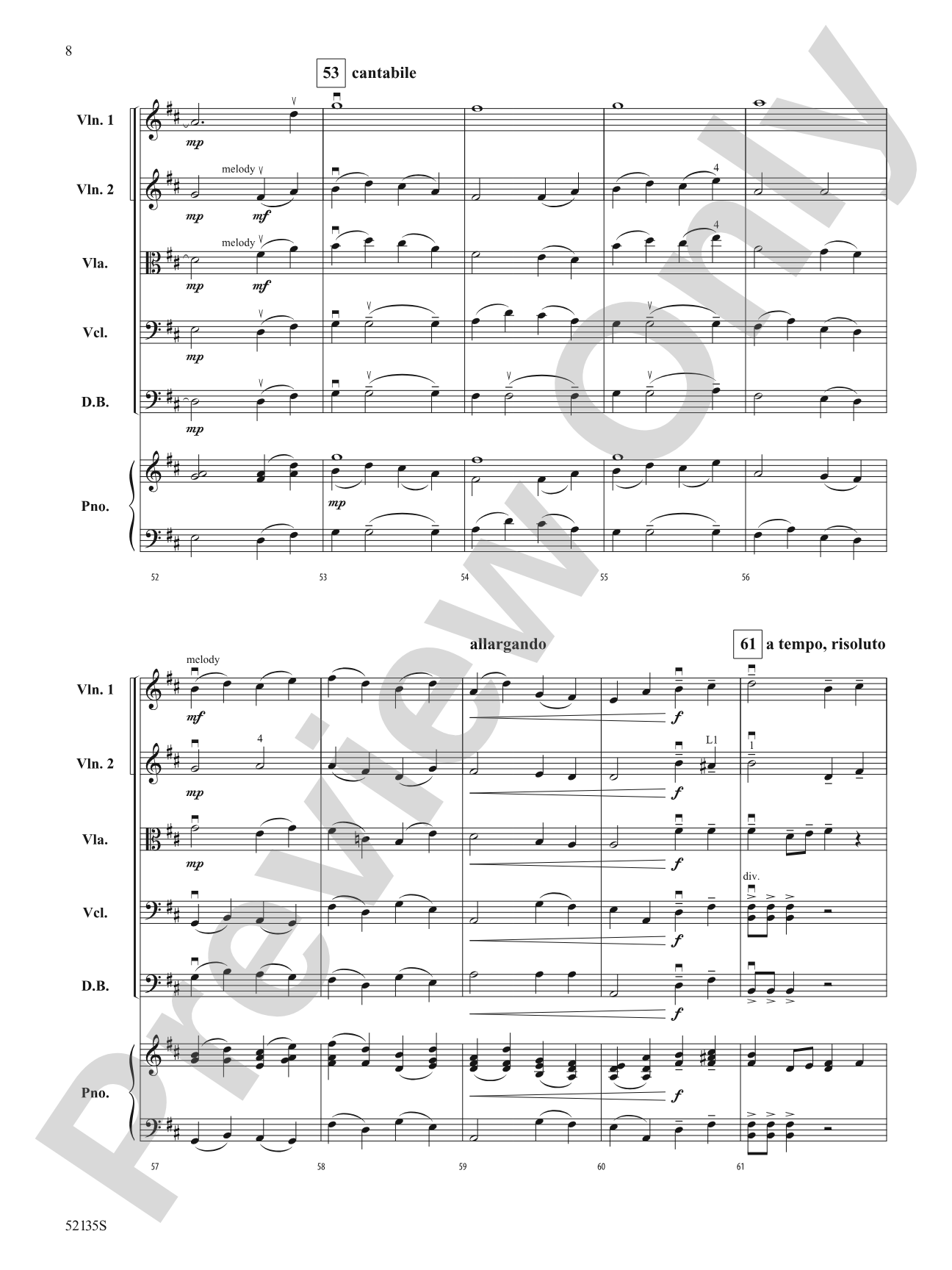Whispers of Home: String Orchestra Conductor Score & Parts