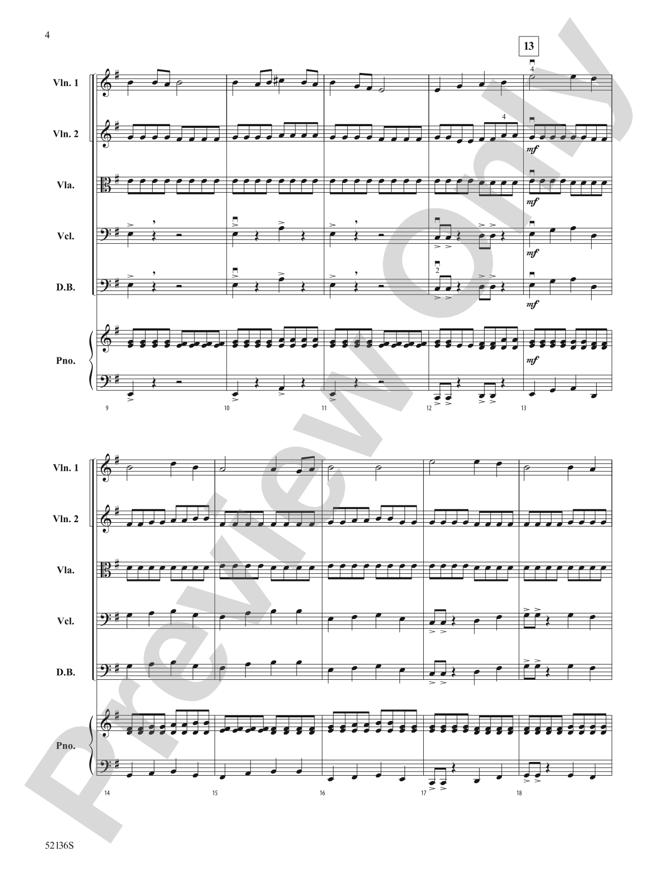 On the Edge of Destiny: String Orchestra Conductor Score & Parts
