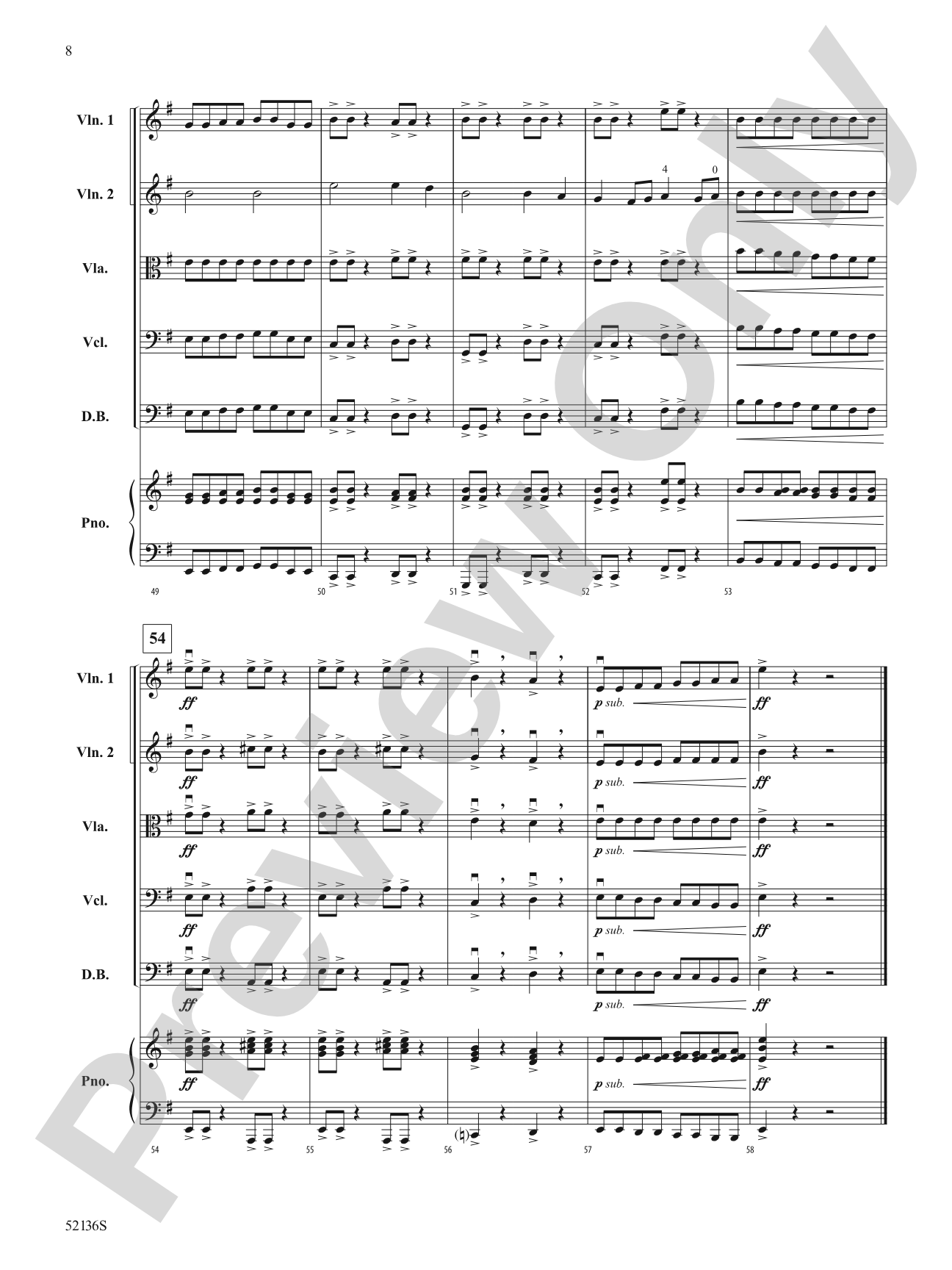 On the Edge of Destiny: String Orchestra Conductor Score & Parts