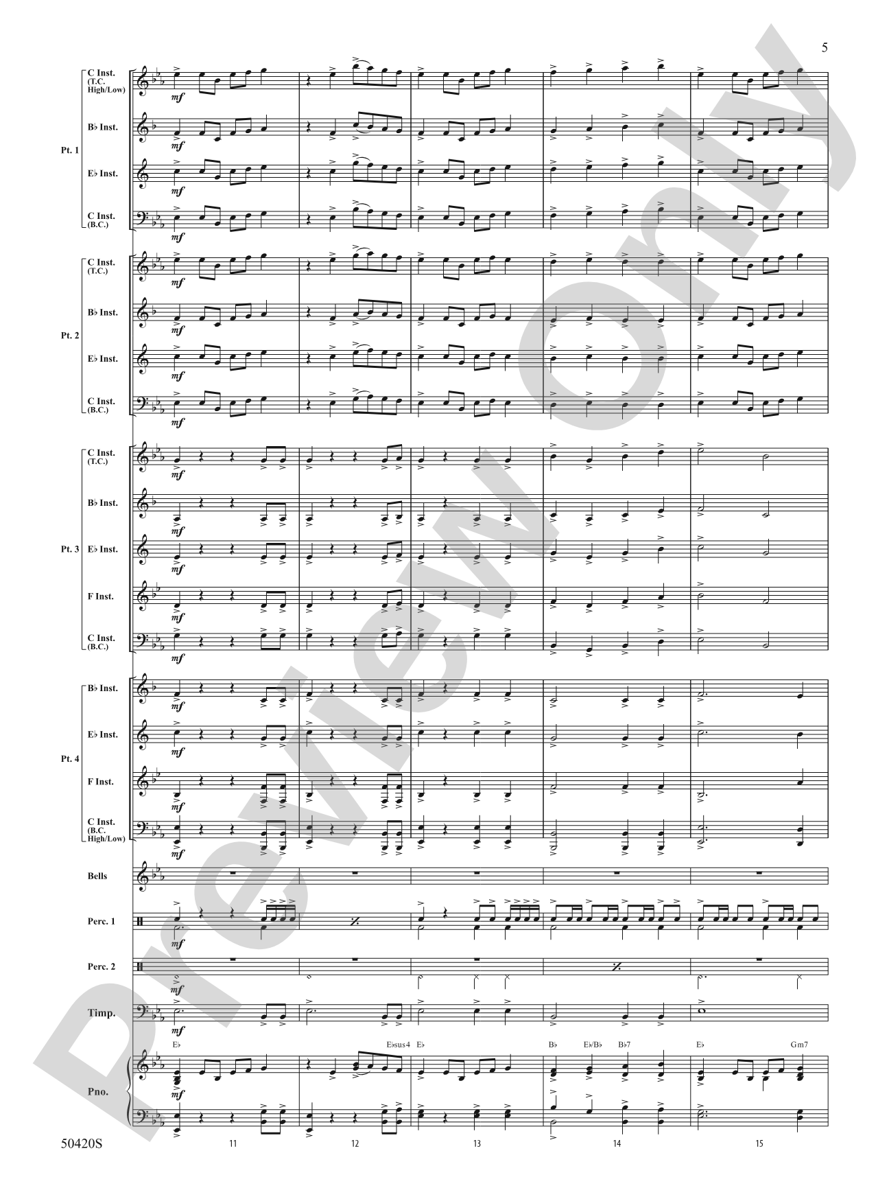 Call to the Heroes: Flexible Band/String Ensemble Score & Parts