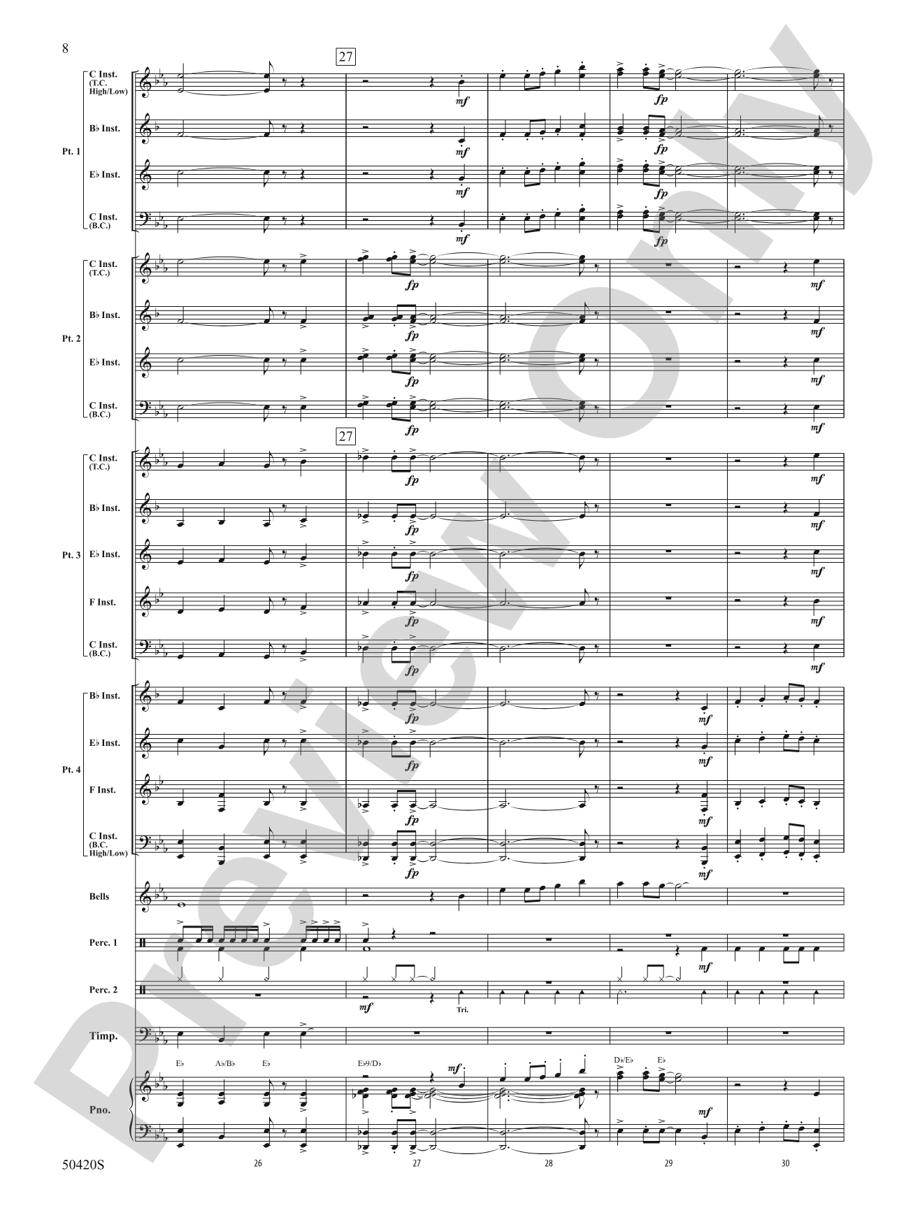 Call to the Heroes: Flexible Band/String Ensemble Score & Parts
