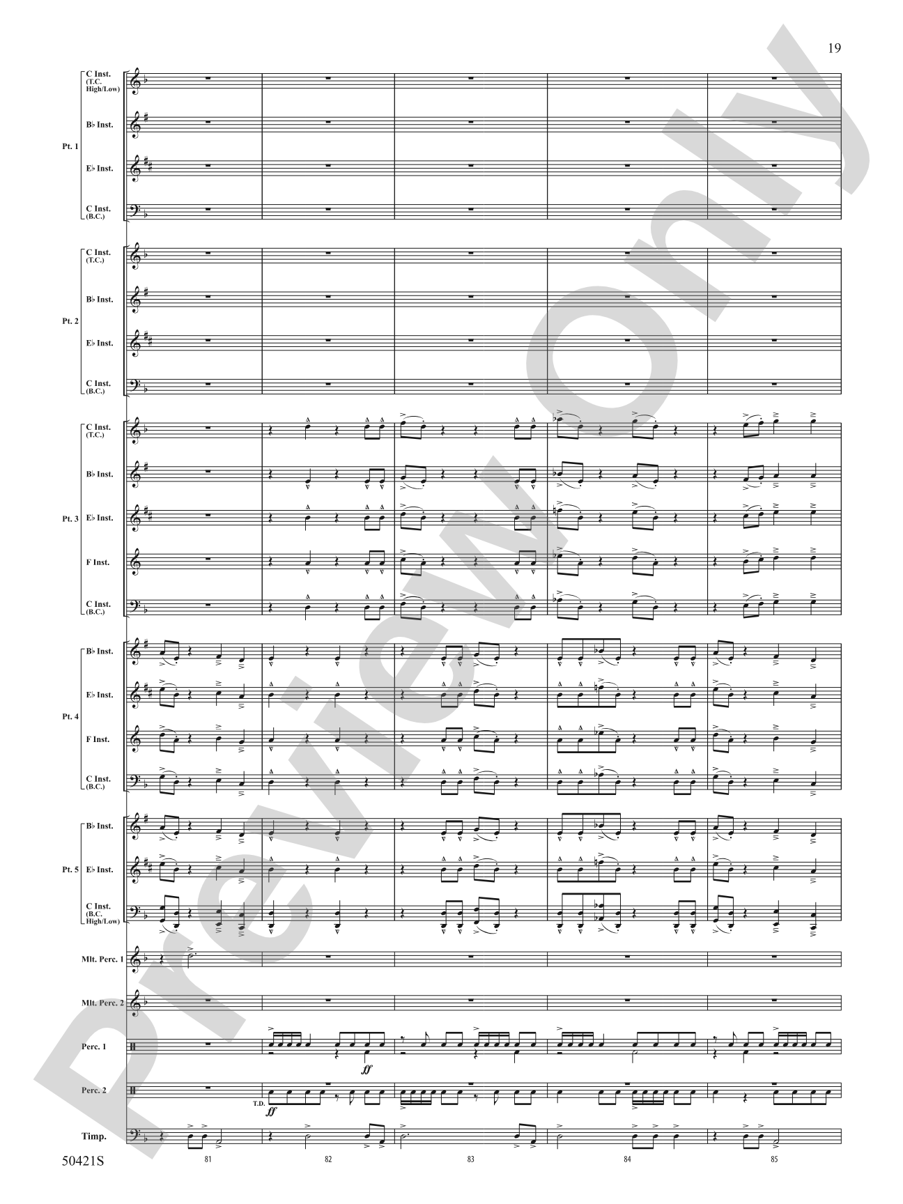 Rampage!: Flexible Band/String Ensemble Score & Parts