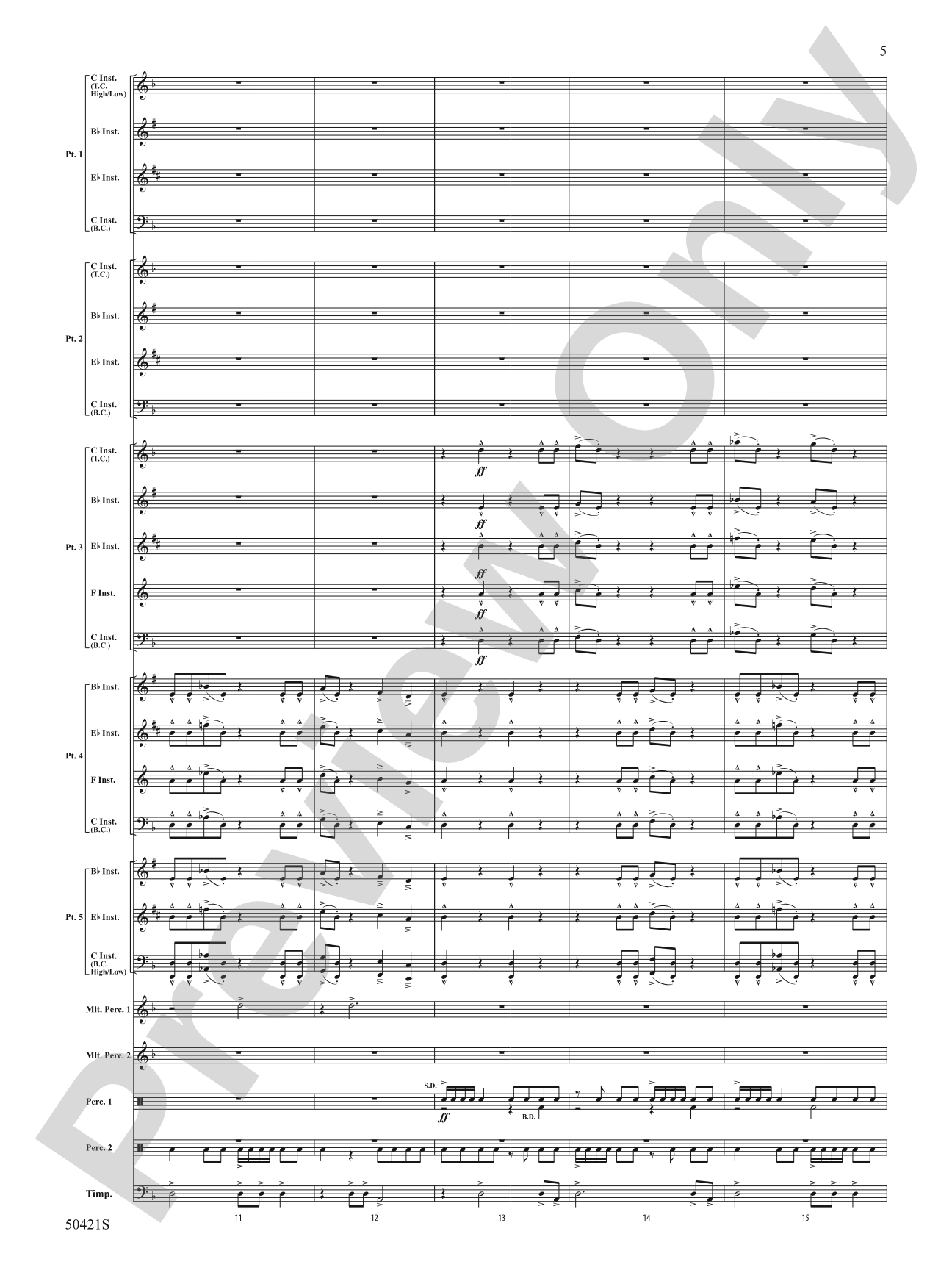 Rampage!: Flexible Band/String Ensemble Score & Parts