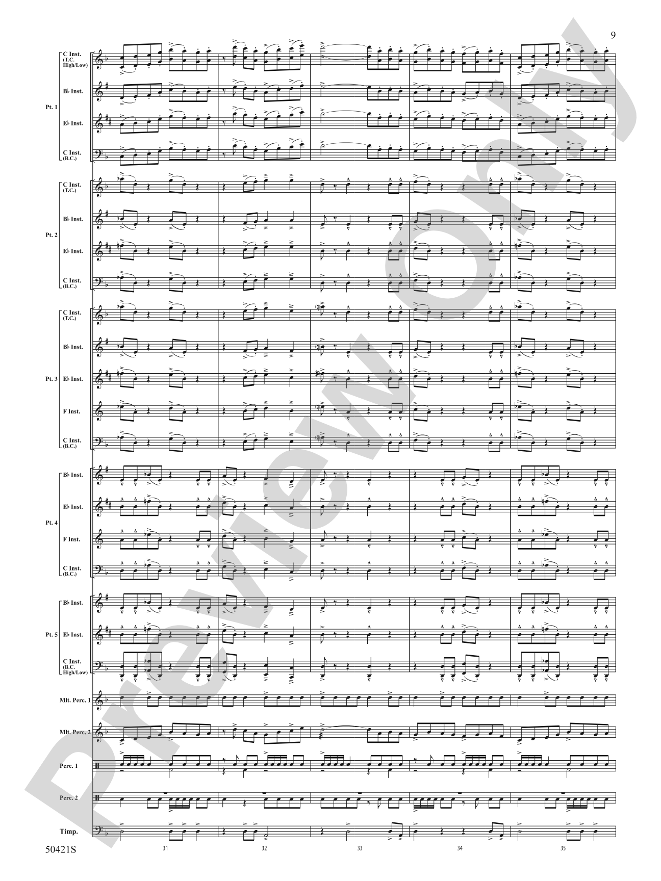 Rampage!: Flexible Band/String Ensemble Score & Parts