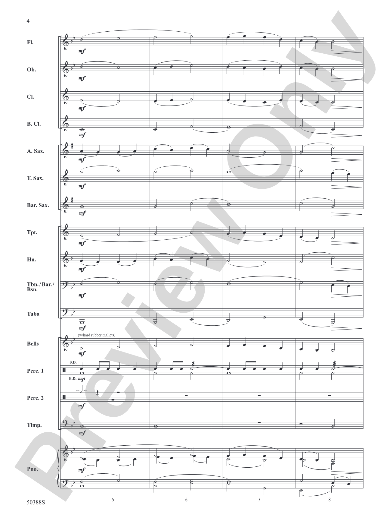 Prairie Sunset: Concert Band Conductor Score & Parts