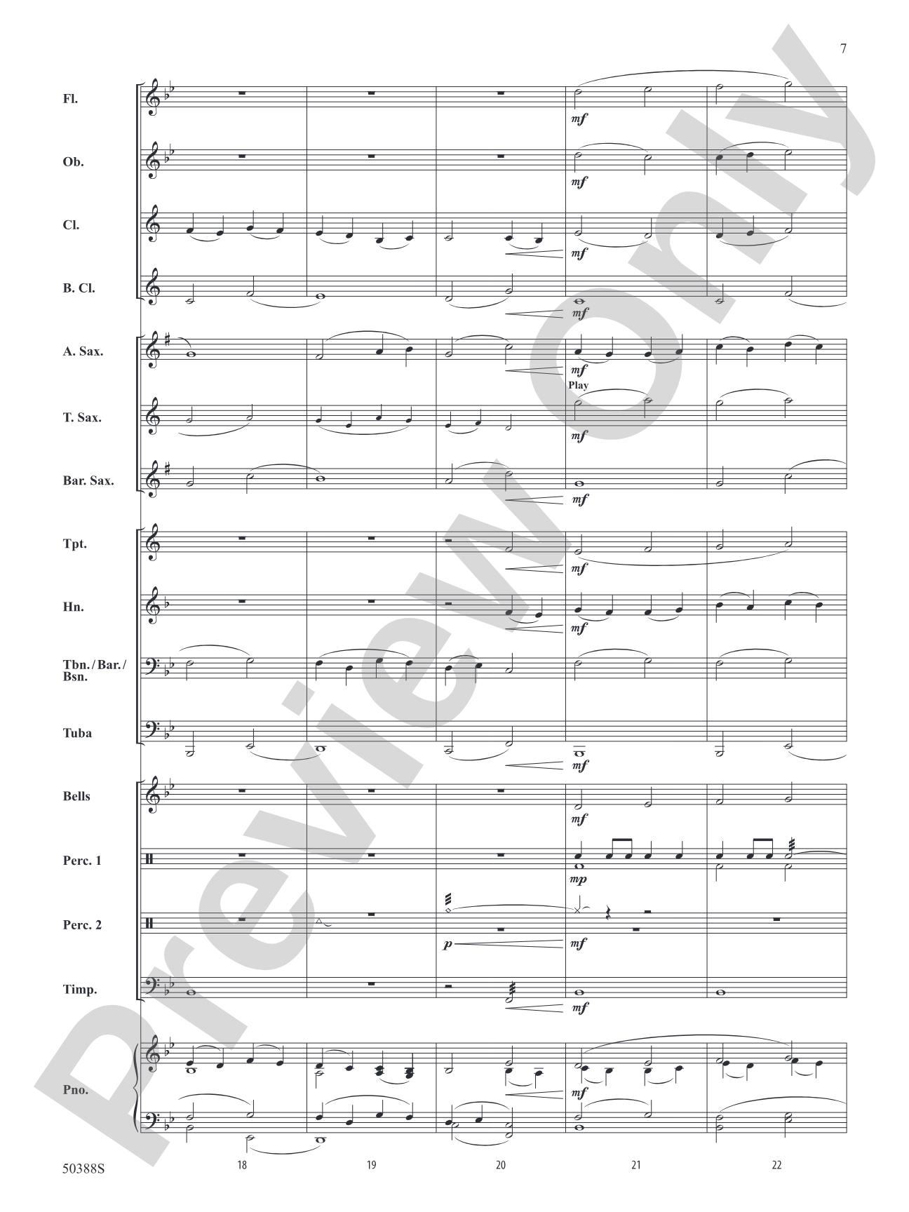 Prairie Sunset: Concert Band Conductor Score & Parts