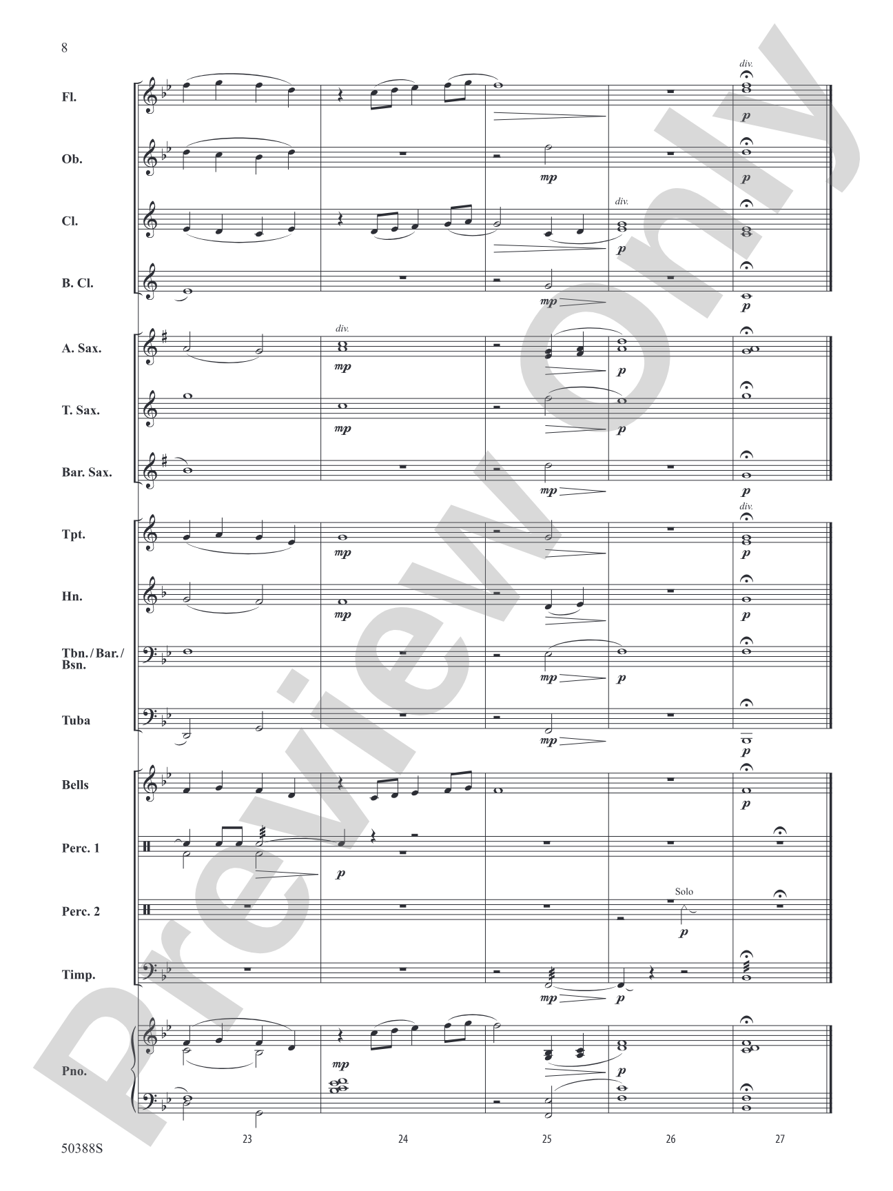 Prairie Sunset: Concert Band Conductor Score & Parts