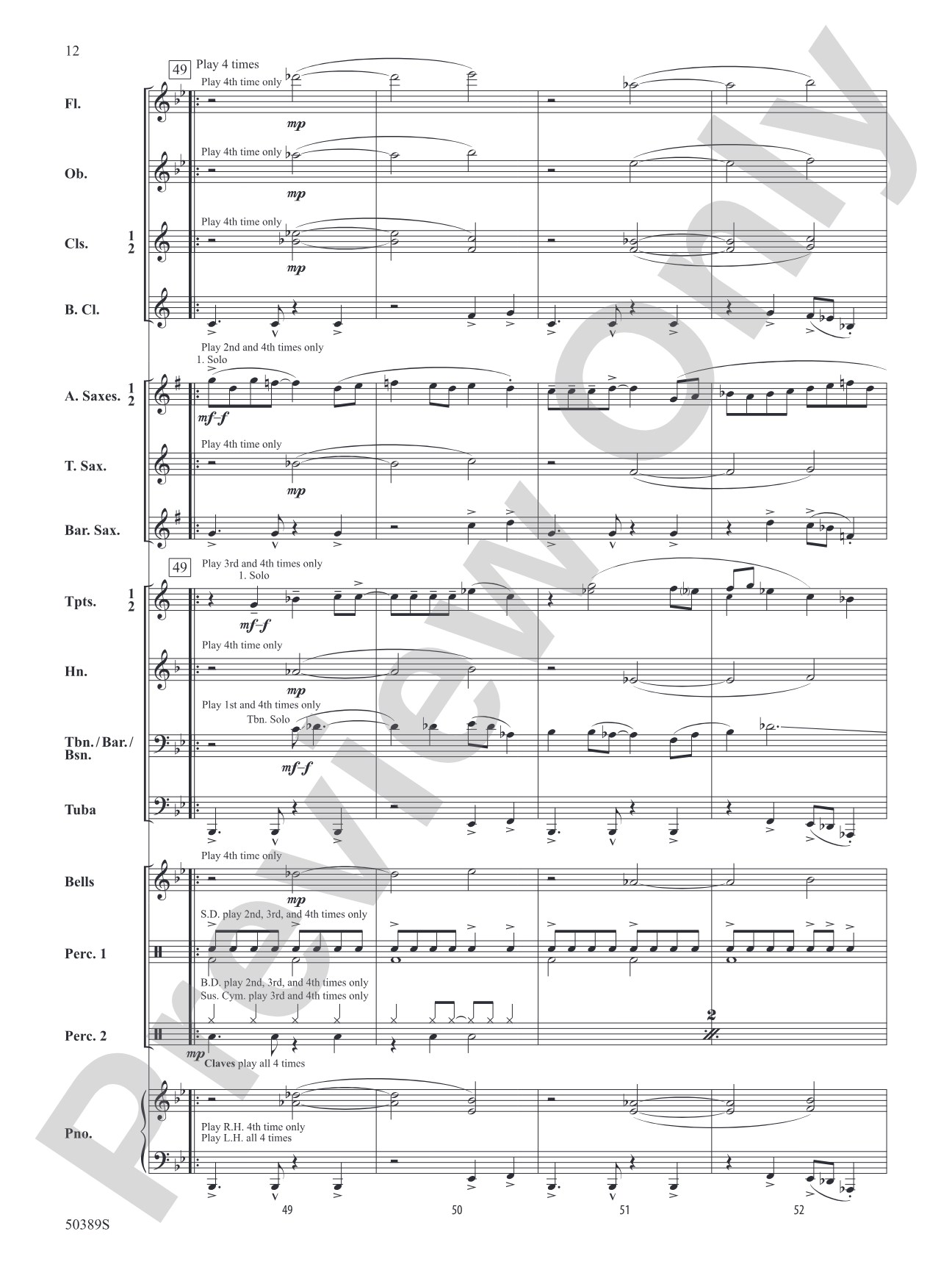 Bone-a-fied: Concert Band Conductor Score & Parts