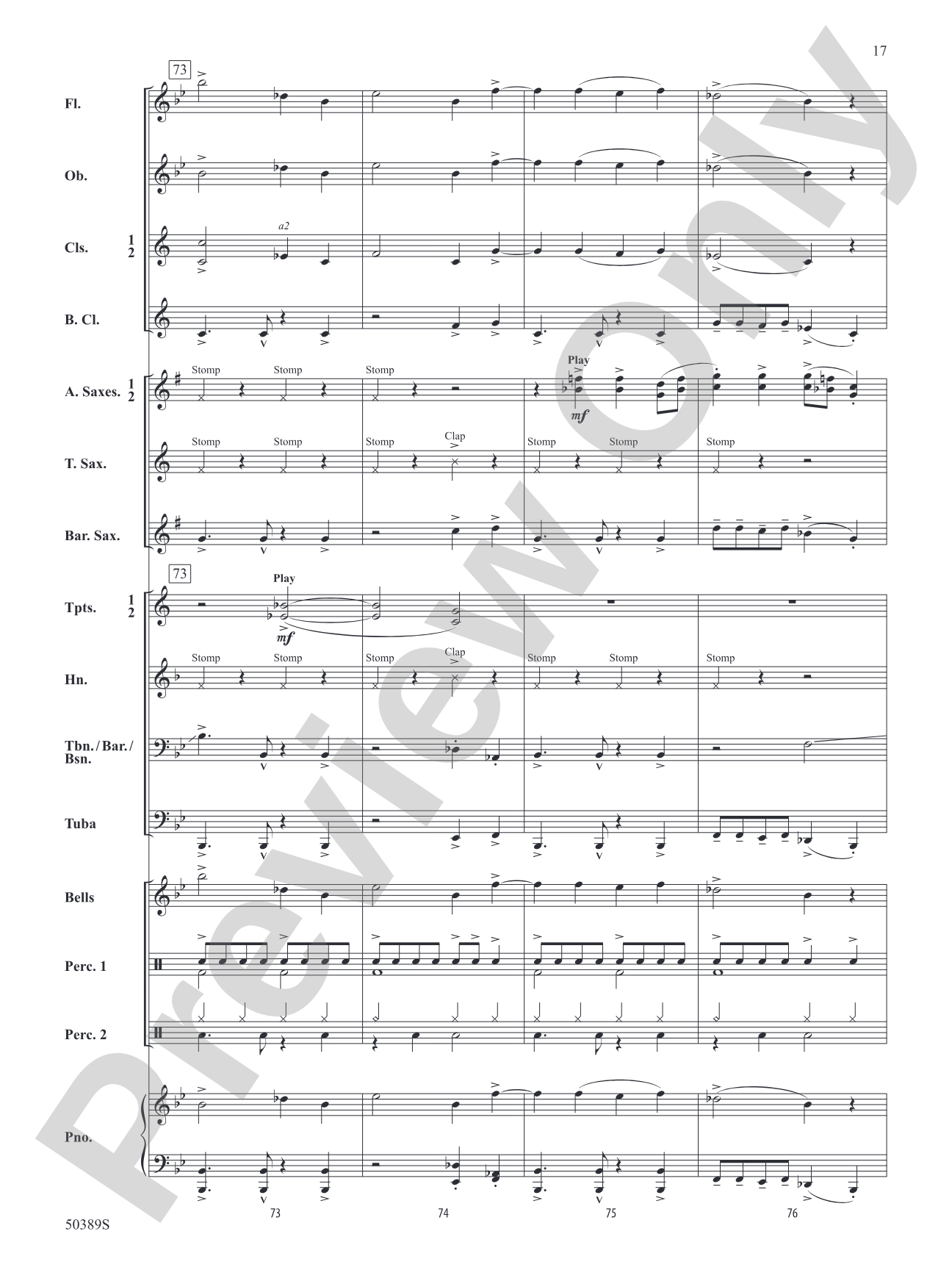Bone-a-fied: Concert Band Conductor Score & Parts