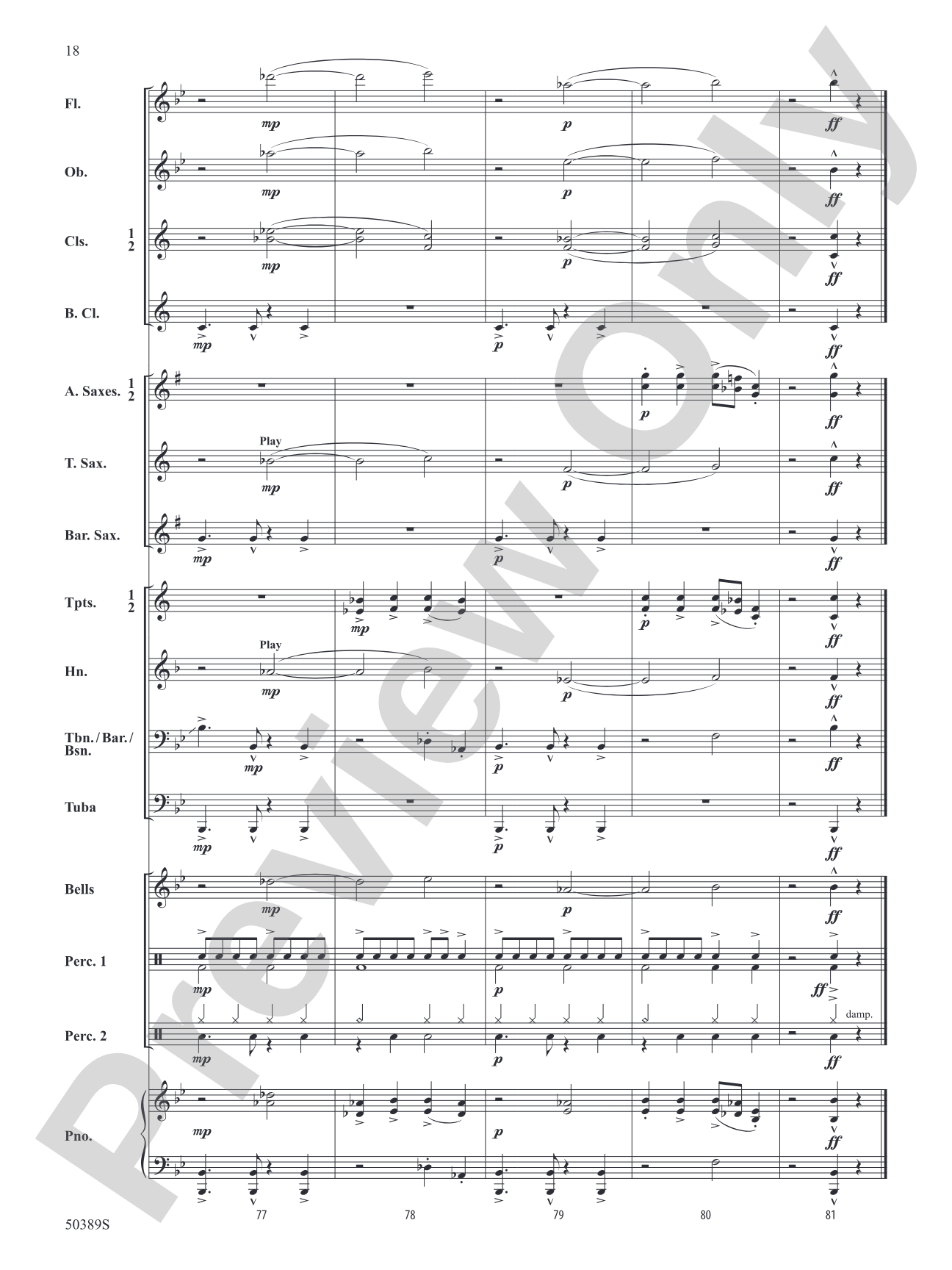 Bone-a-fied: Concert Band Conductor Score & Parts