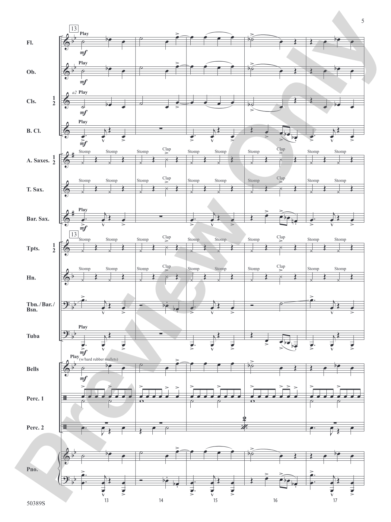 Bone-a-fied: Concert Band Conductor Score & Parts