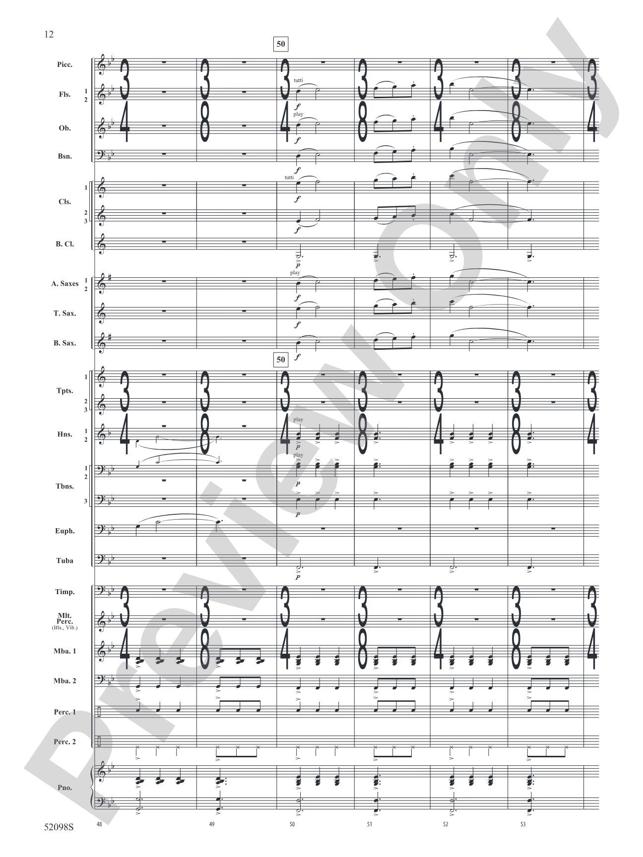 Beyond the Distant Ridge: Concert Band Conductor Score & Parts