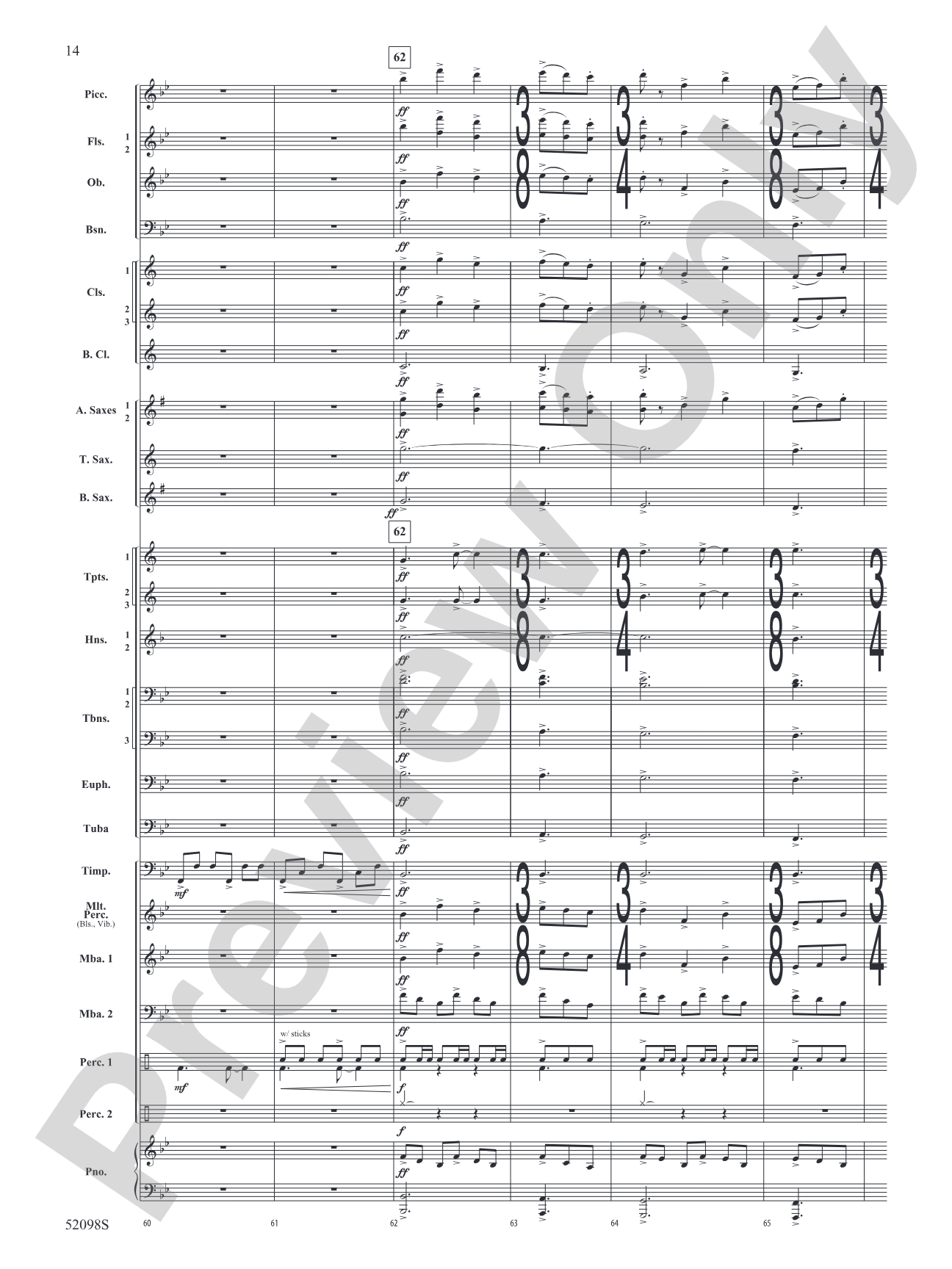 Beyond the Distant Ridge: Concert Band Conductor Score & Parts