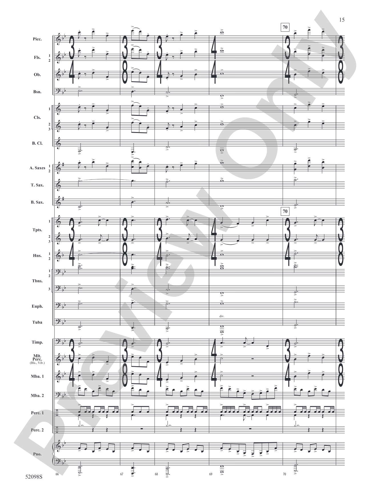 Beyond the Distant Ridge: Concert Band Conductor Score & Parts