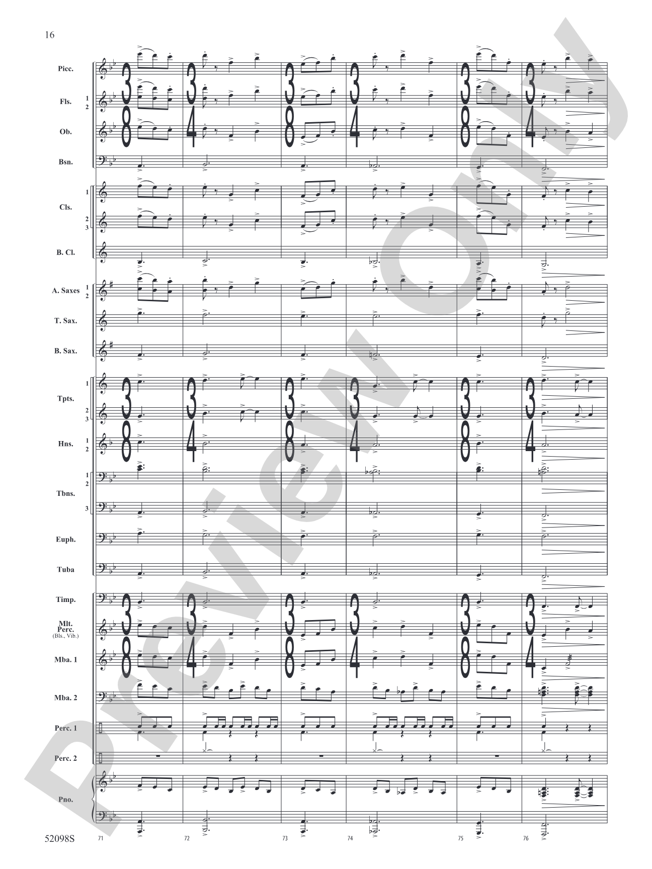 Beyond the Distant Ridge: Concert Band Conductor Score & Parts