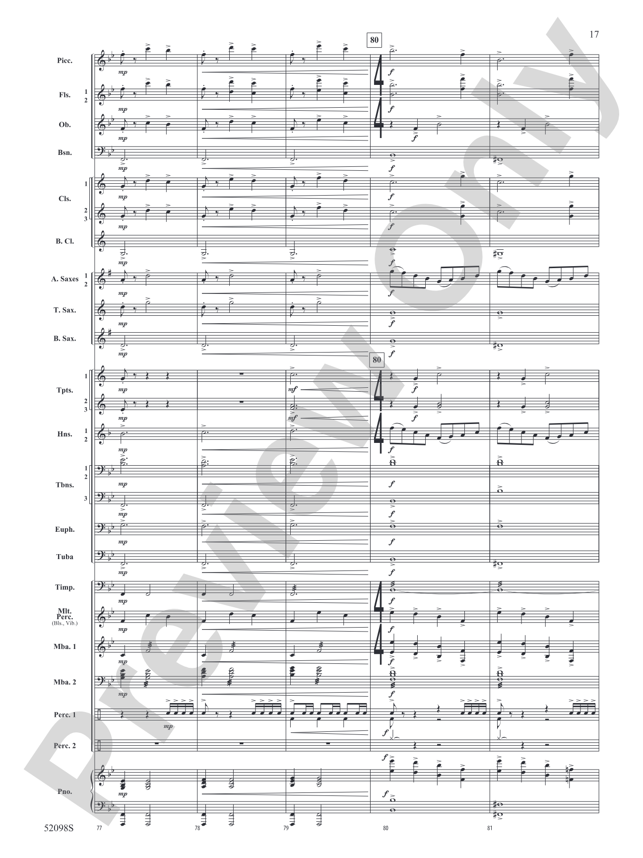 Beyond the Distant Ridge: Concert Band Conductor Score & Parts