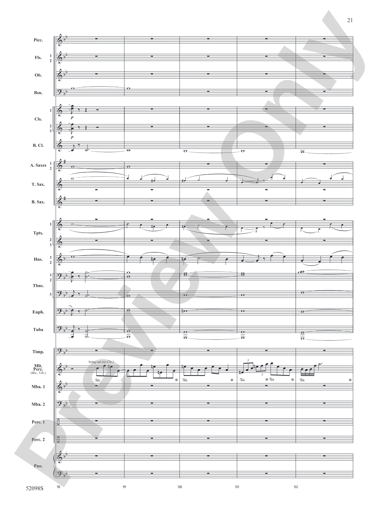 Beyond the Distant Ridge: Concert Band Conductor Score & Parts