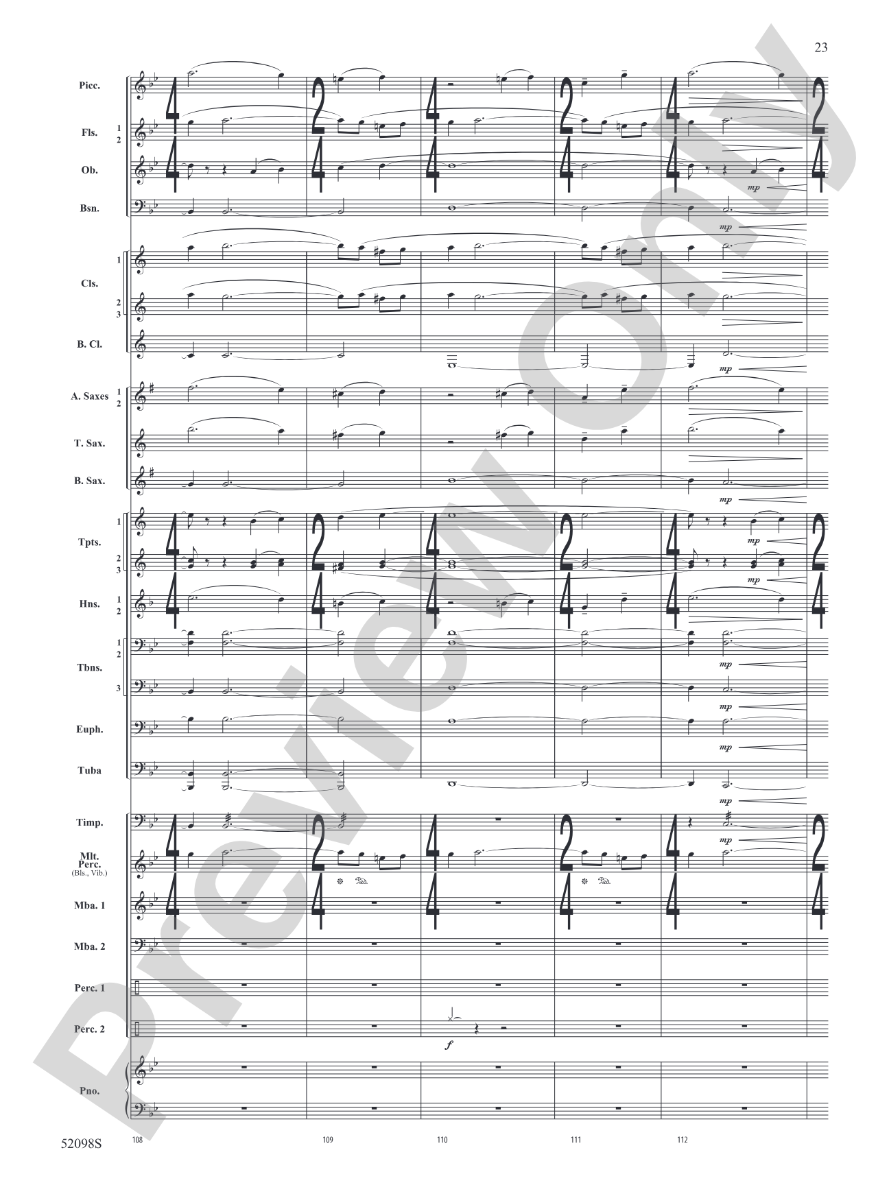 Beyond the Distant Ridge: Concert Band Conductor Score & Parts