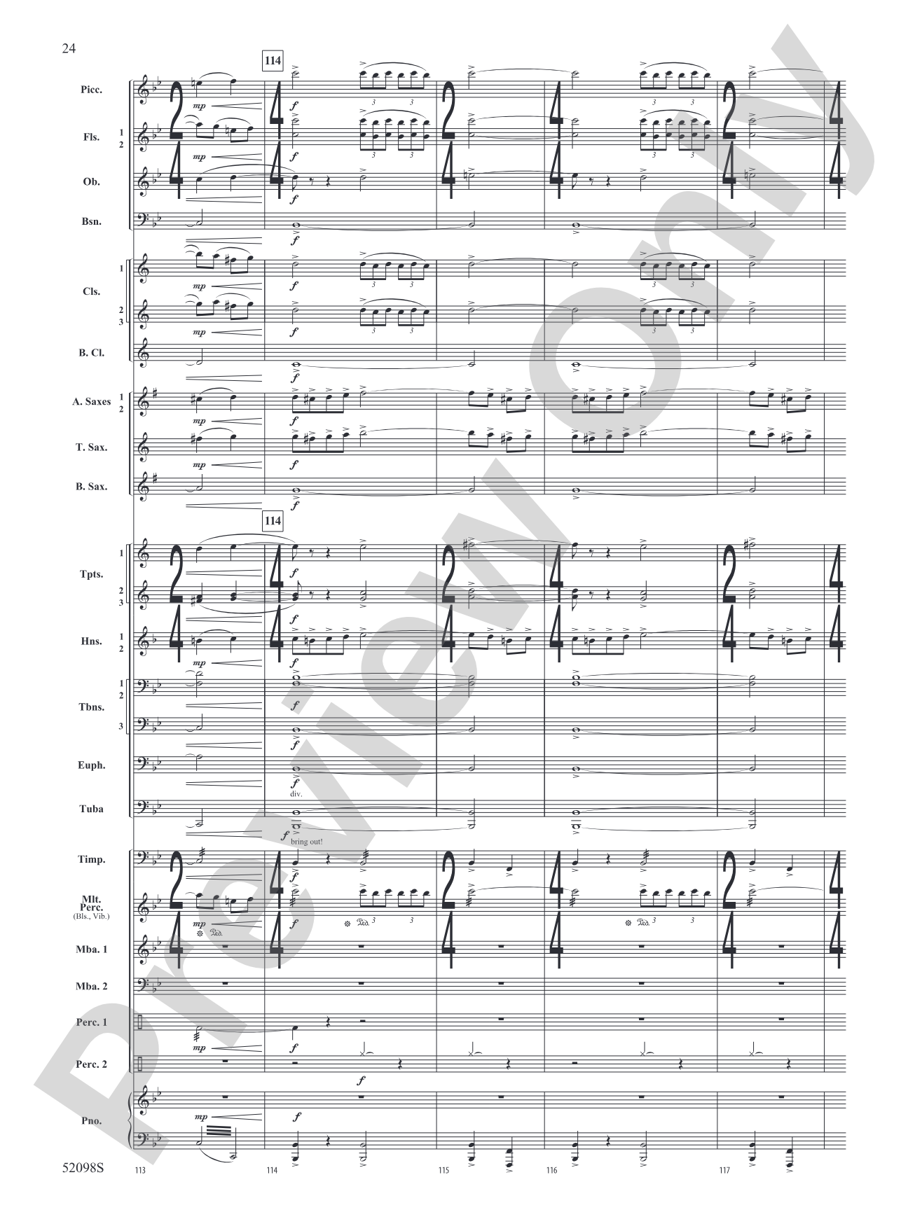 Beyond the Distant Ridge: Concert Band Conductor Score & Parts