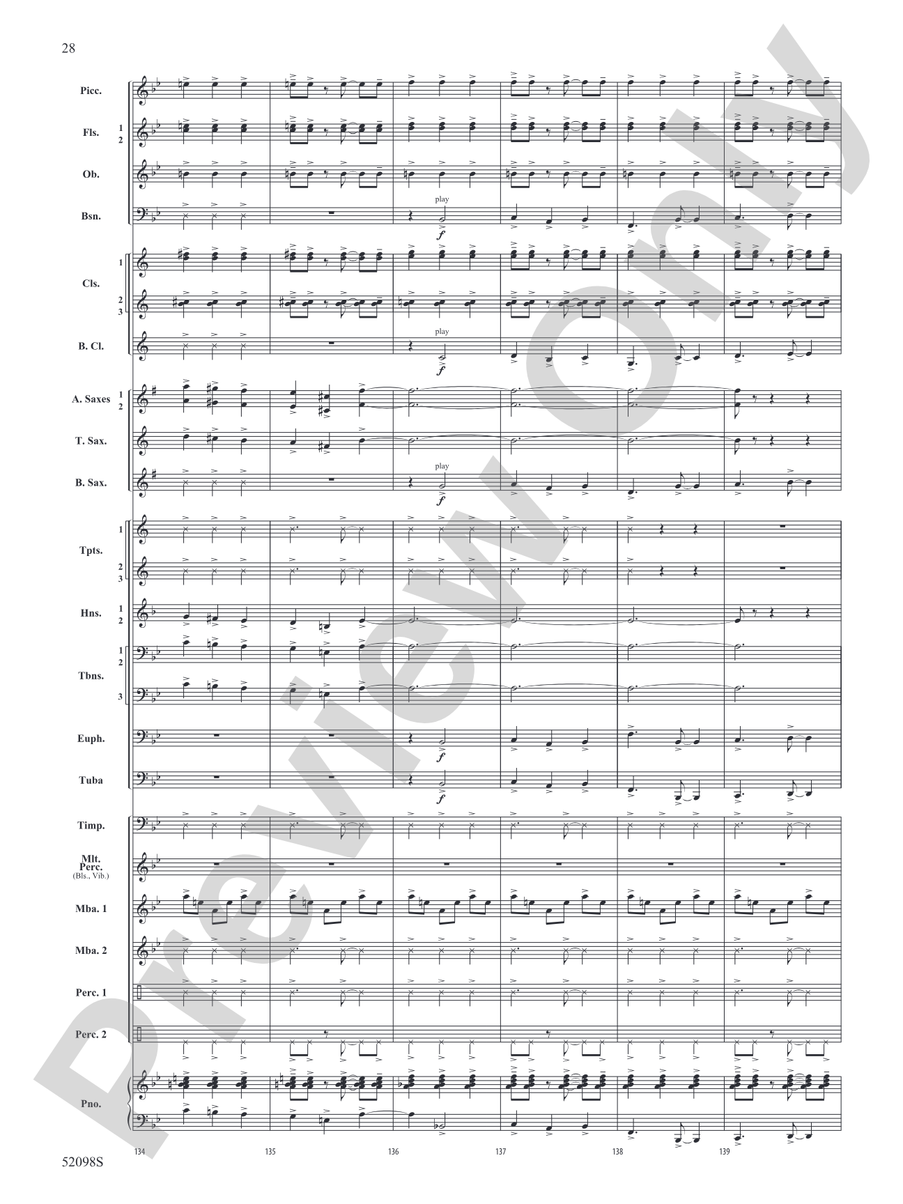 Beyond the Distant Ridge: Concert Band Conductor Score & Parts