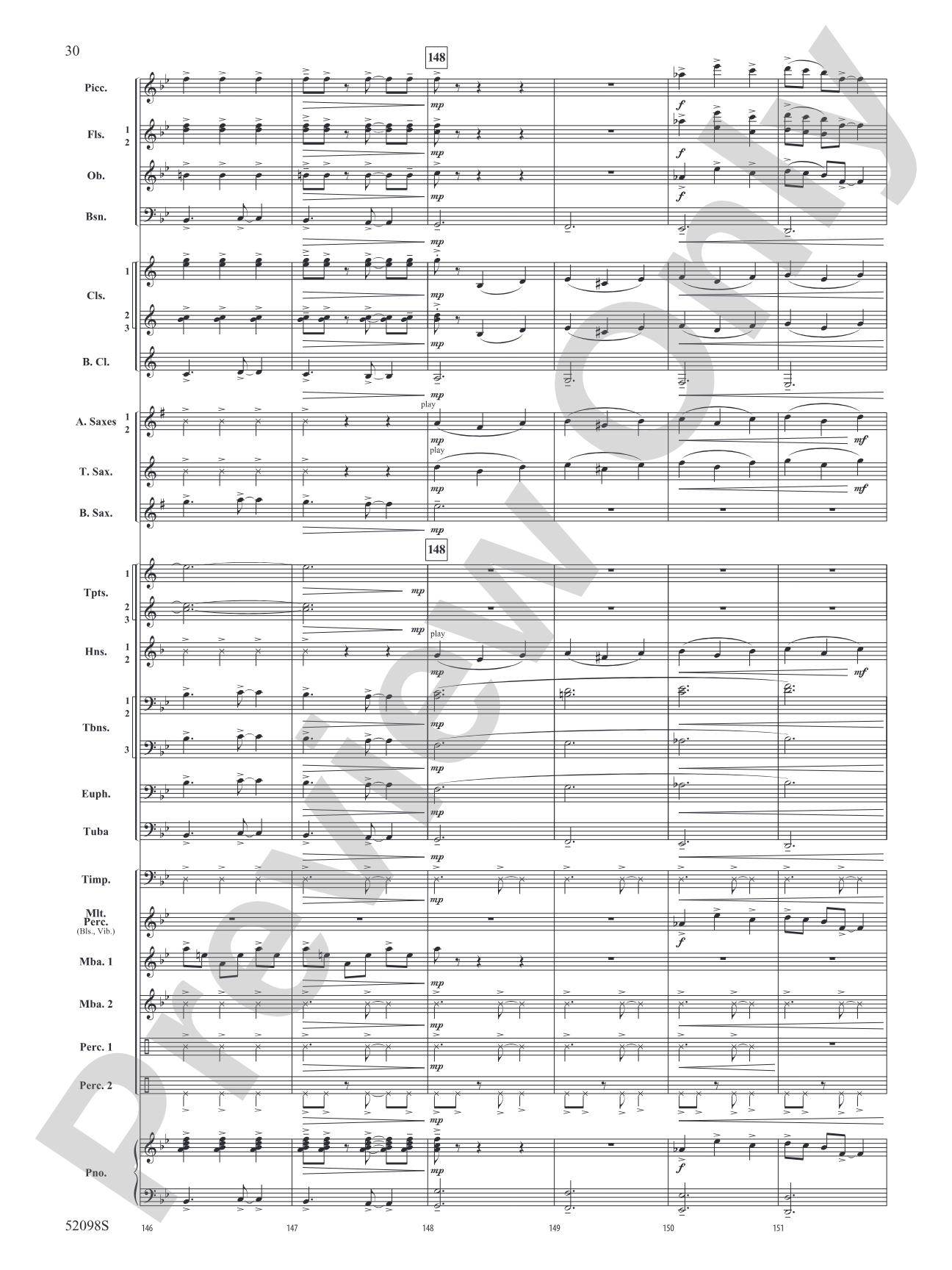 Beyond the Distant Ridge: Concert Band Conductor Score & Parts