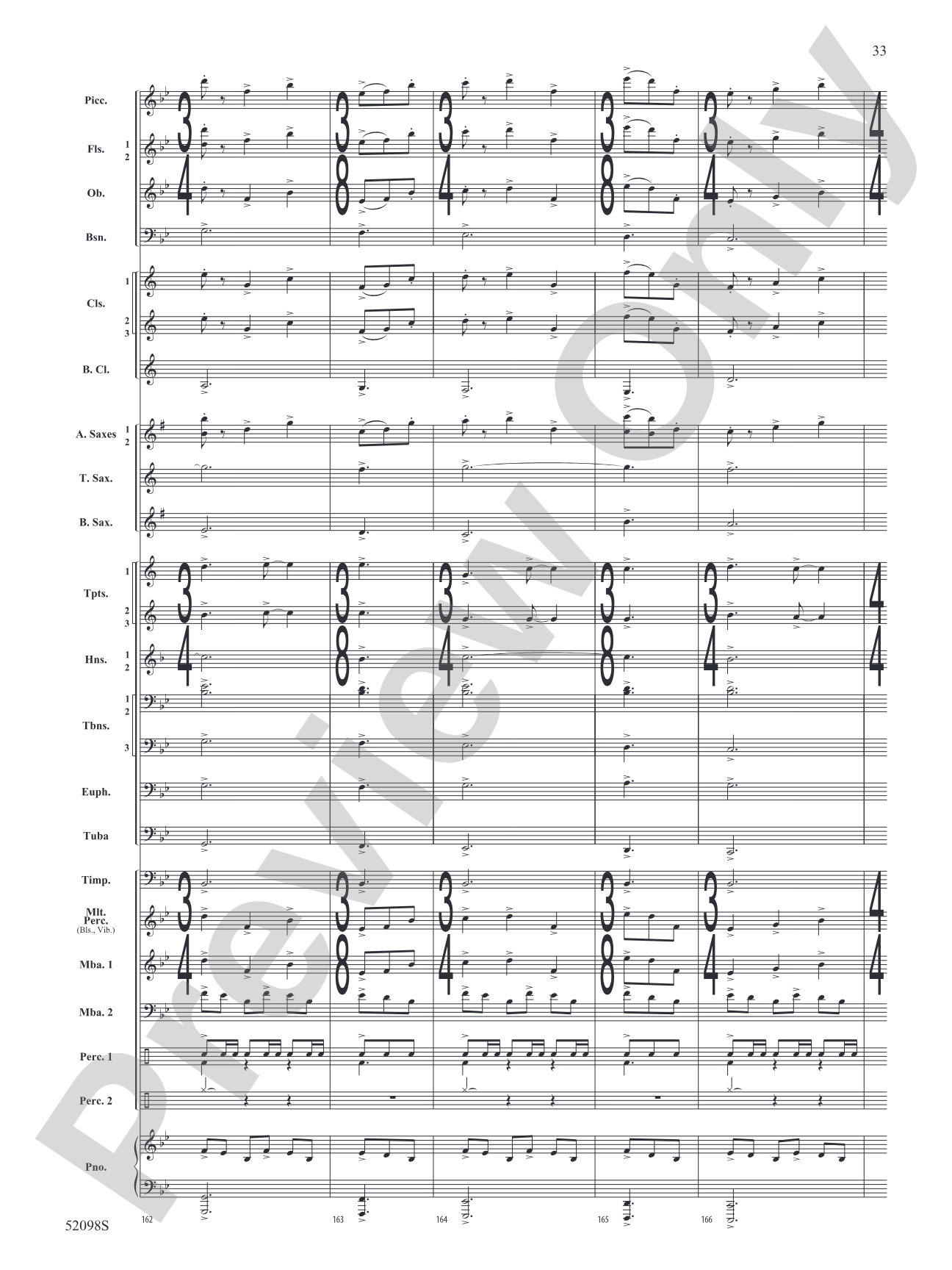Beyond the Distant Ridge: Concert Band Conductor Score & Parts