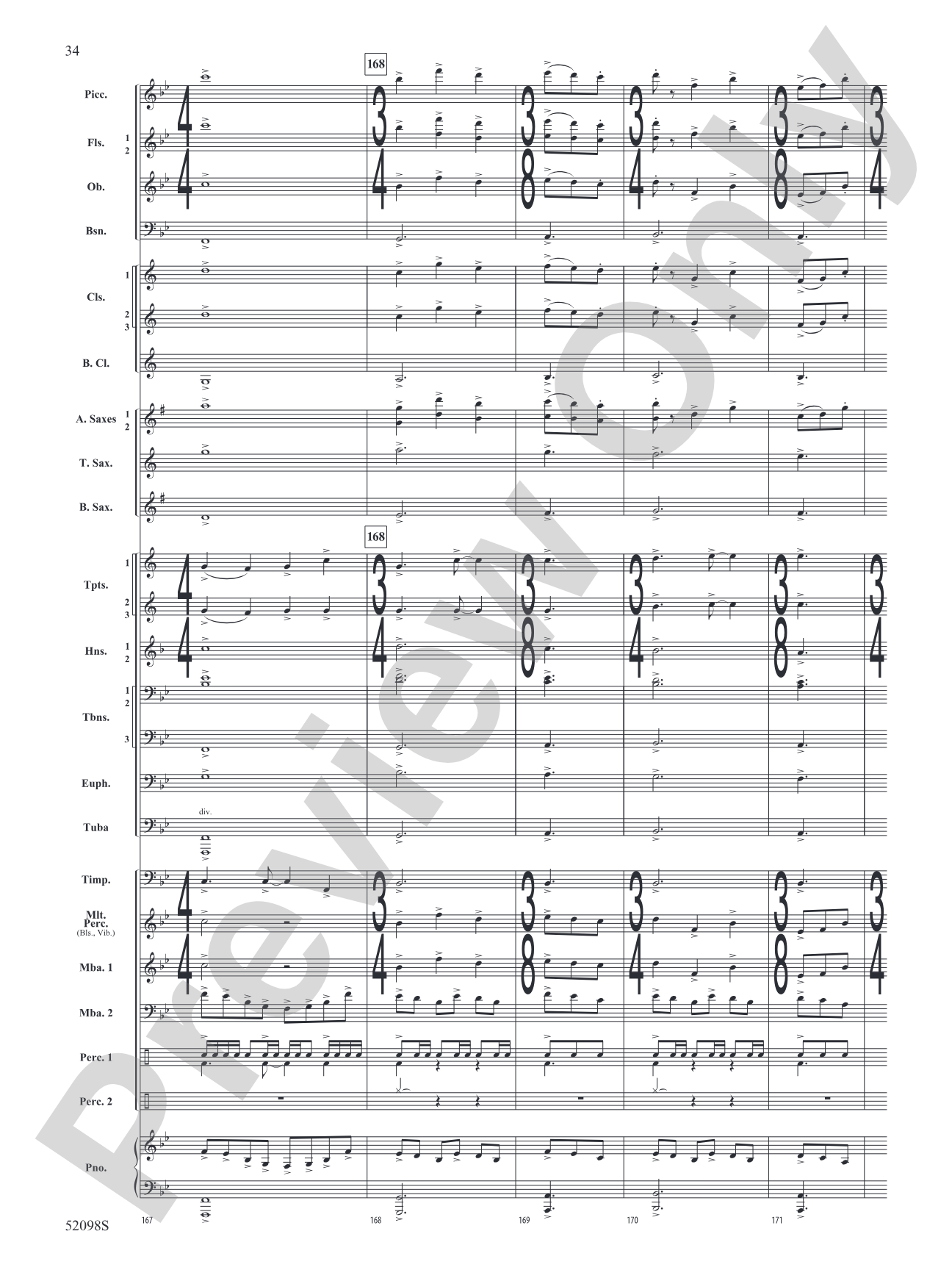 Beyond the Distant Ridge: Concert Band Conductor Score & Parts