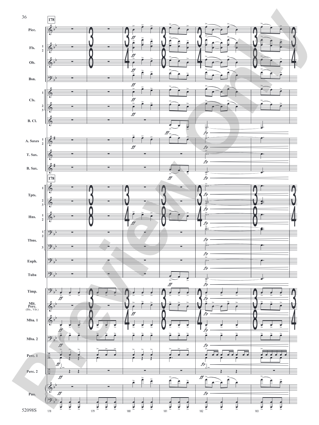 Beyond the Distant Ridge: Concert Band Conductor Score & Parts