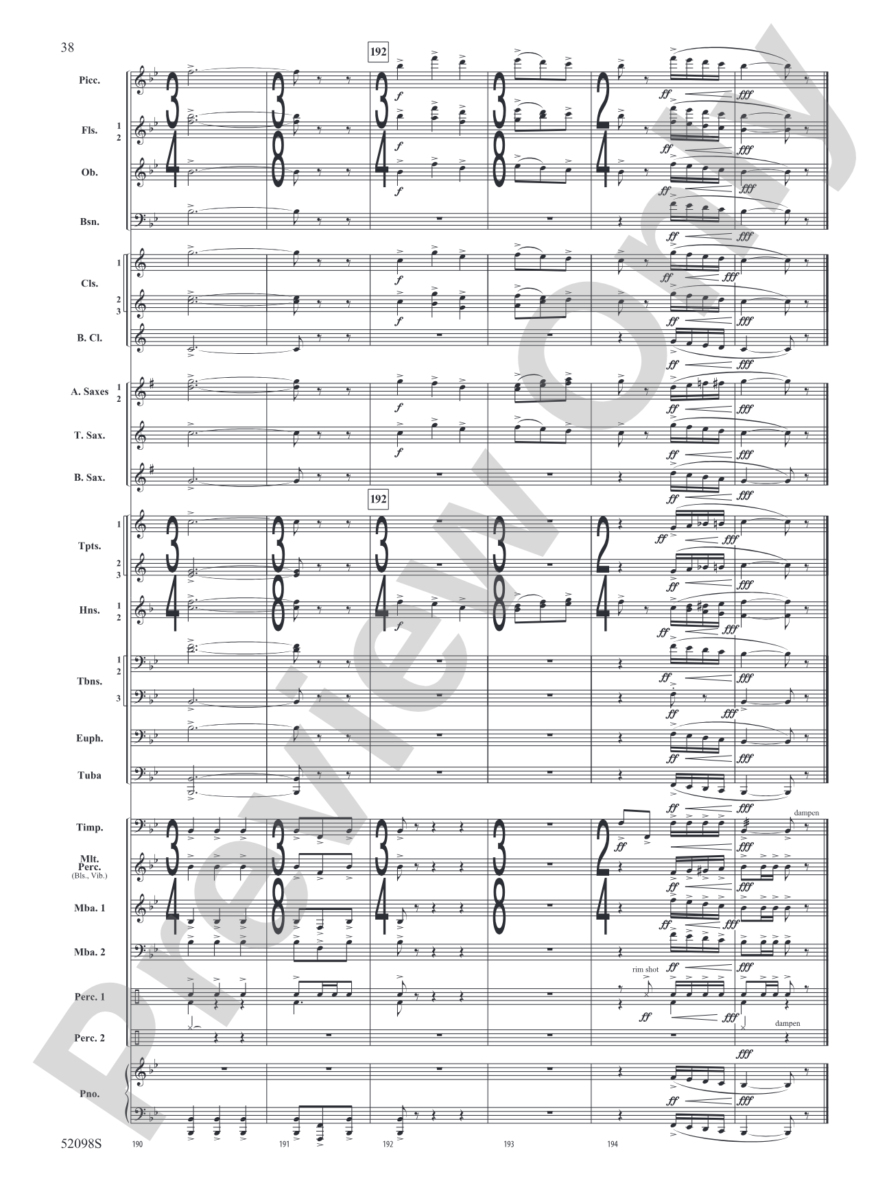 Beyond the Distant Ridge: Concert Band Conductor Score & Parts