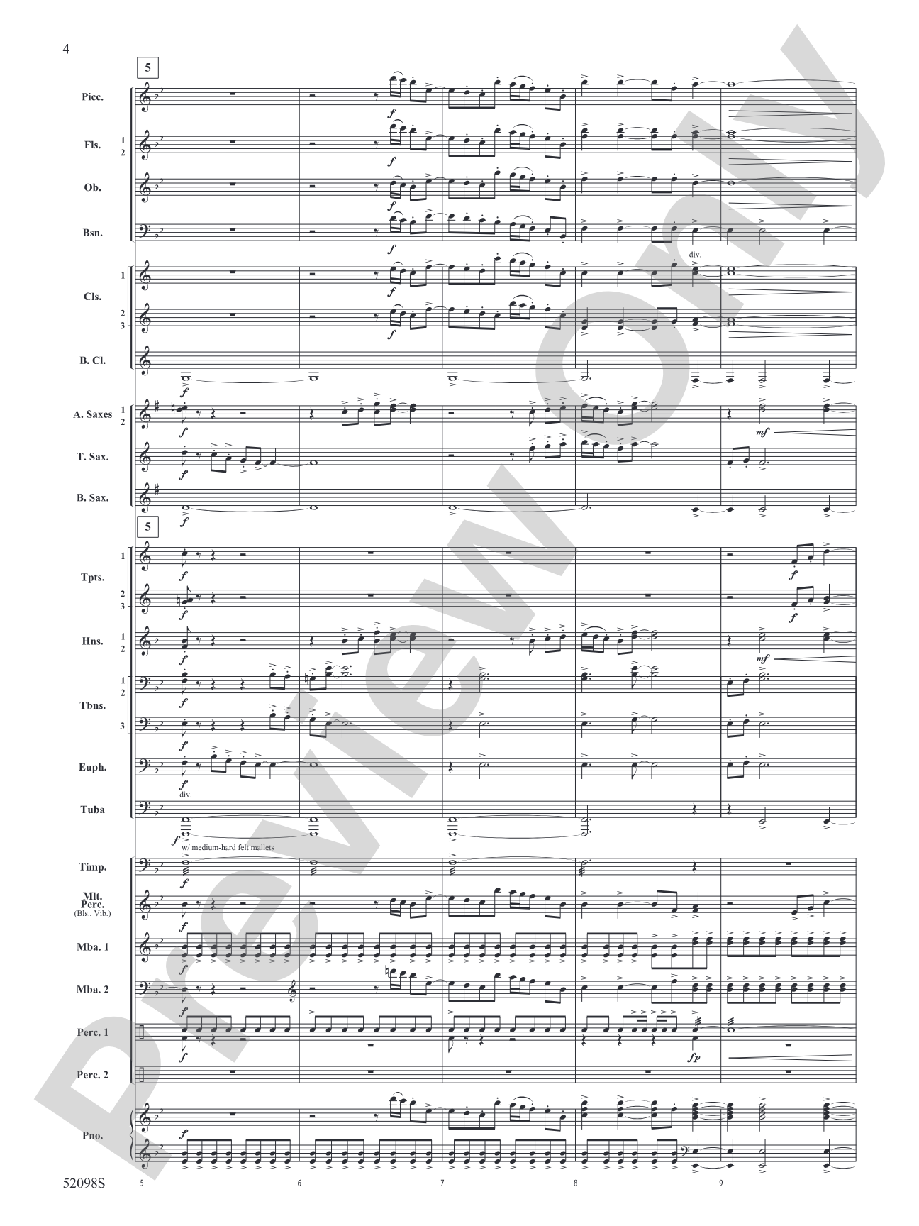 Beyond the Distant Ridge: Concert Band Conductor Score & Parts