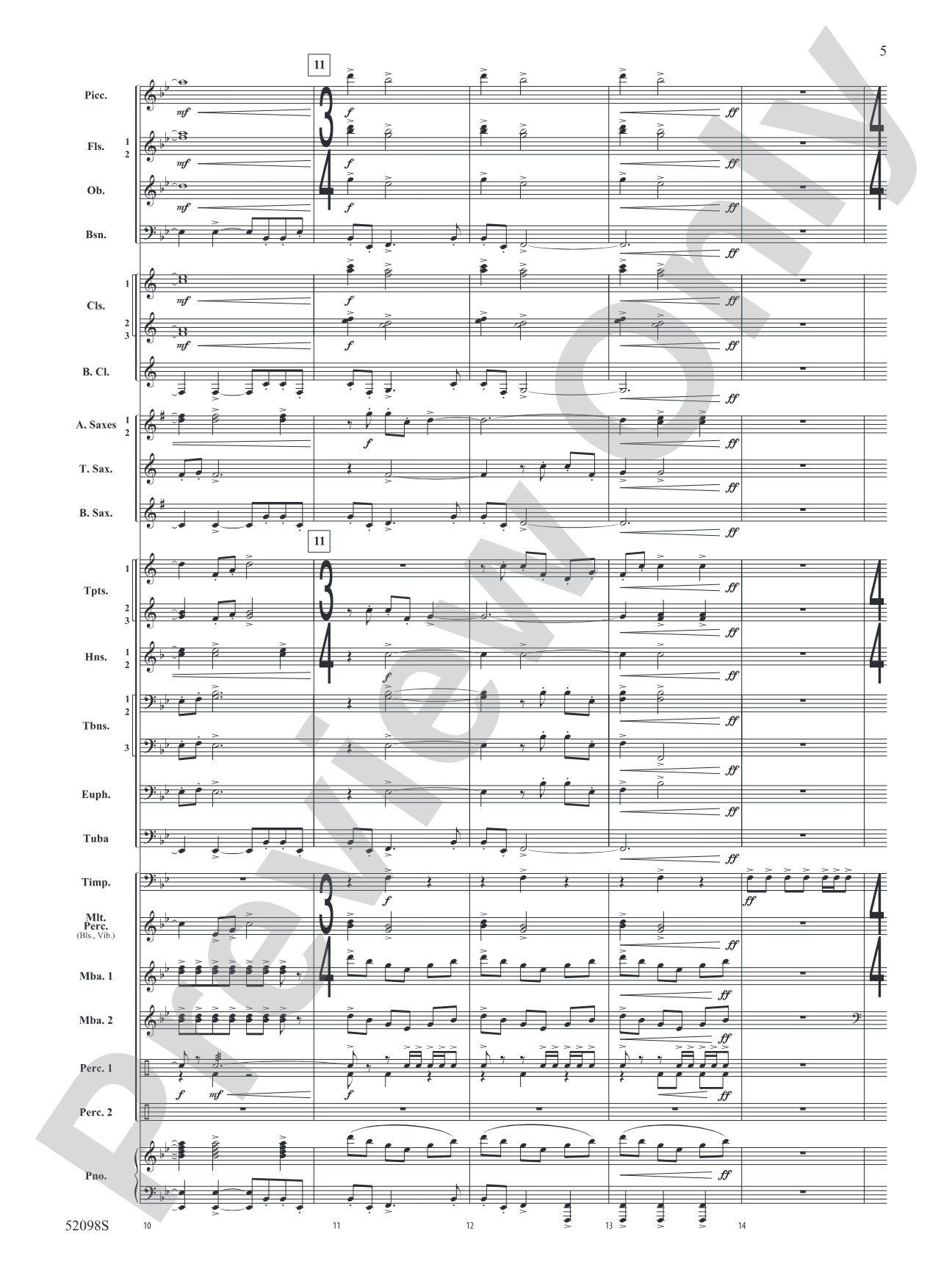 Beyond the Distant Ridge: Concert Band Conductor Score & Parts