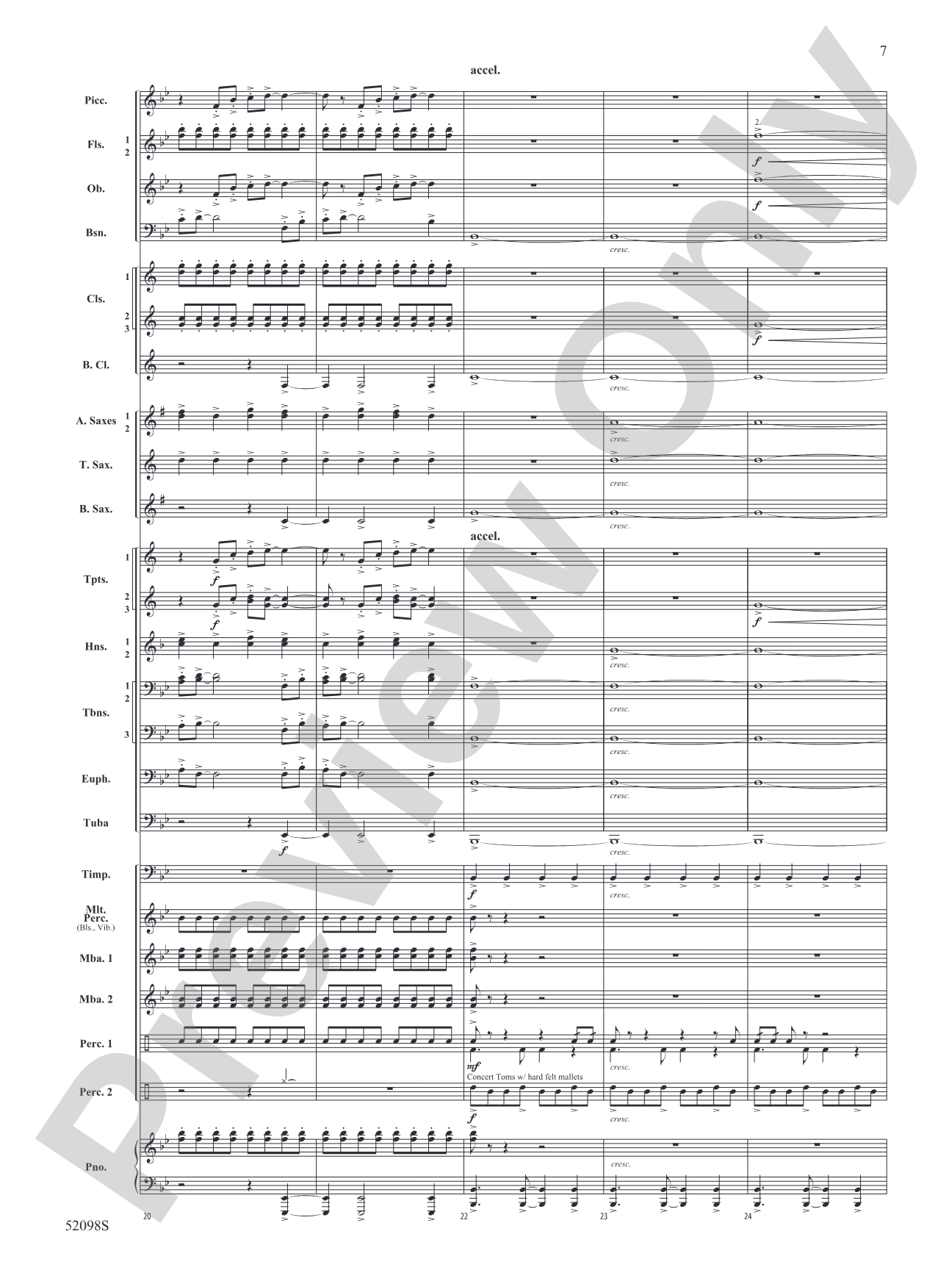 Beyond the Distant Ridge: Concert Band Conductor Score & Parts