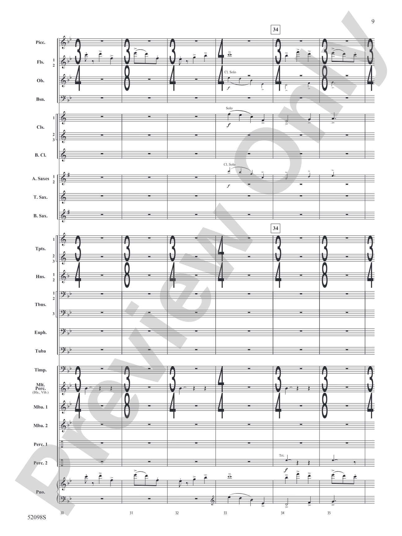 Beyond the Distant Ridge: Concert Band Conductor Score & Parts