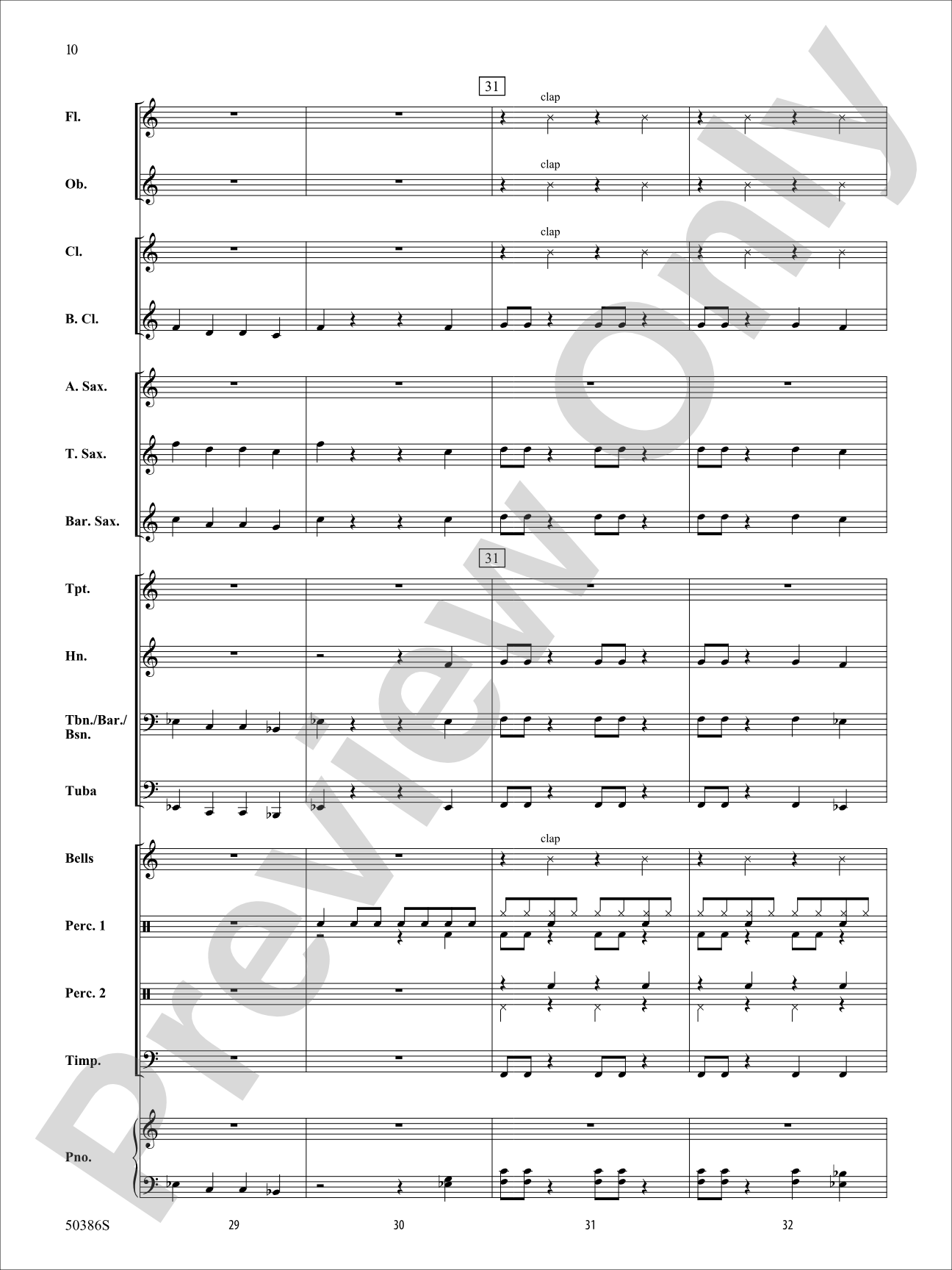Santa's Rockin' Workshop: Concert Band Conductor Score & Parts