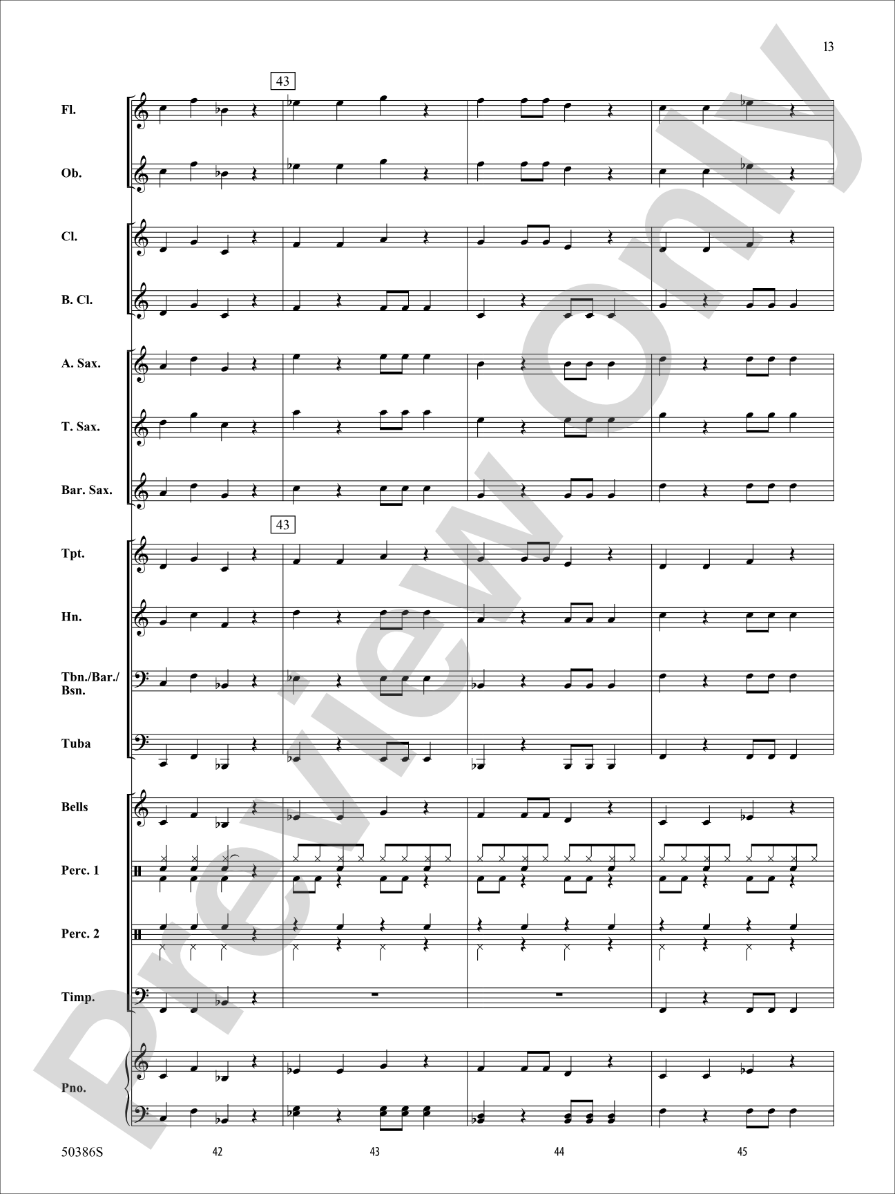 Santa's Rockin' Workshop: Concert Band Conductor Score & Parts
