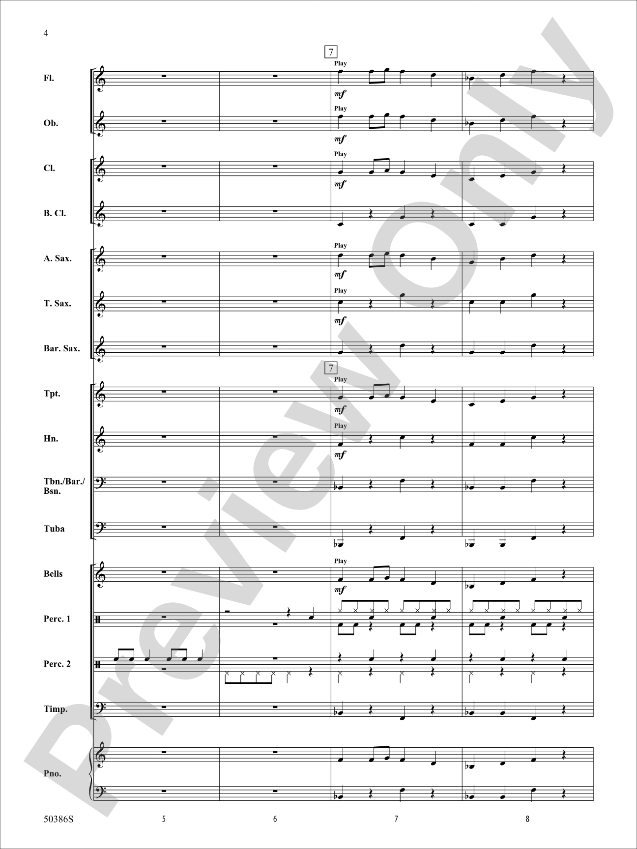 Santa's Rockin' Workshop: Concert Band Conductor Score & Parts