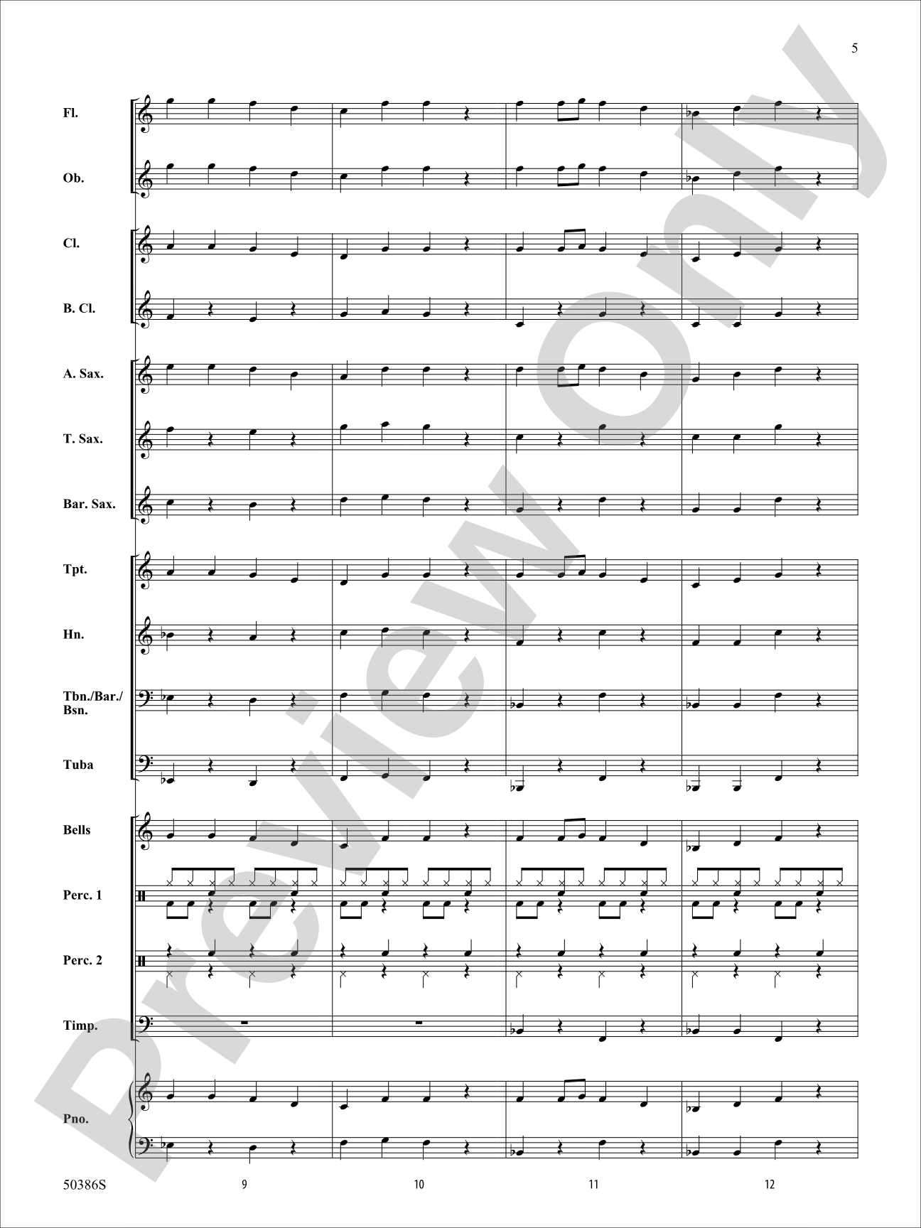 Santa's Rockin' Workshop: Concert Band Conductor Score & Parts