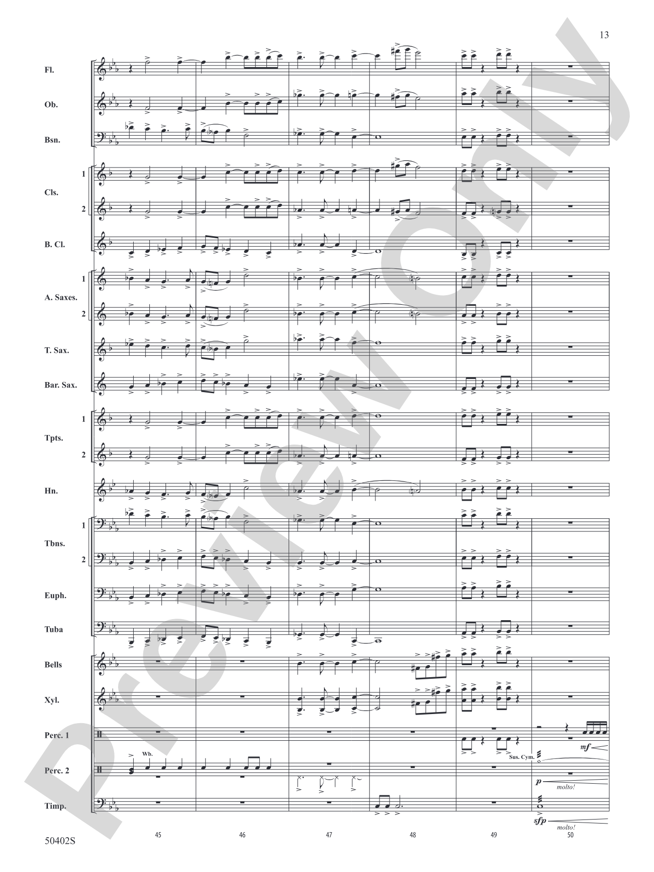 Up and Away: Concert Band Conductor Score & Parts